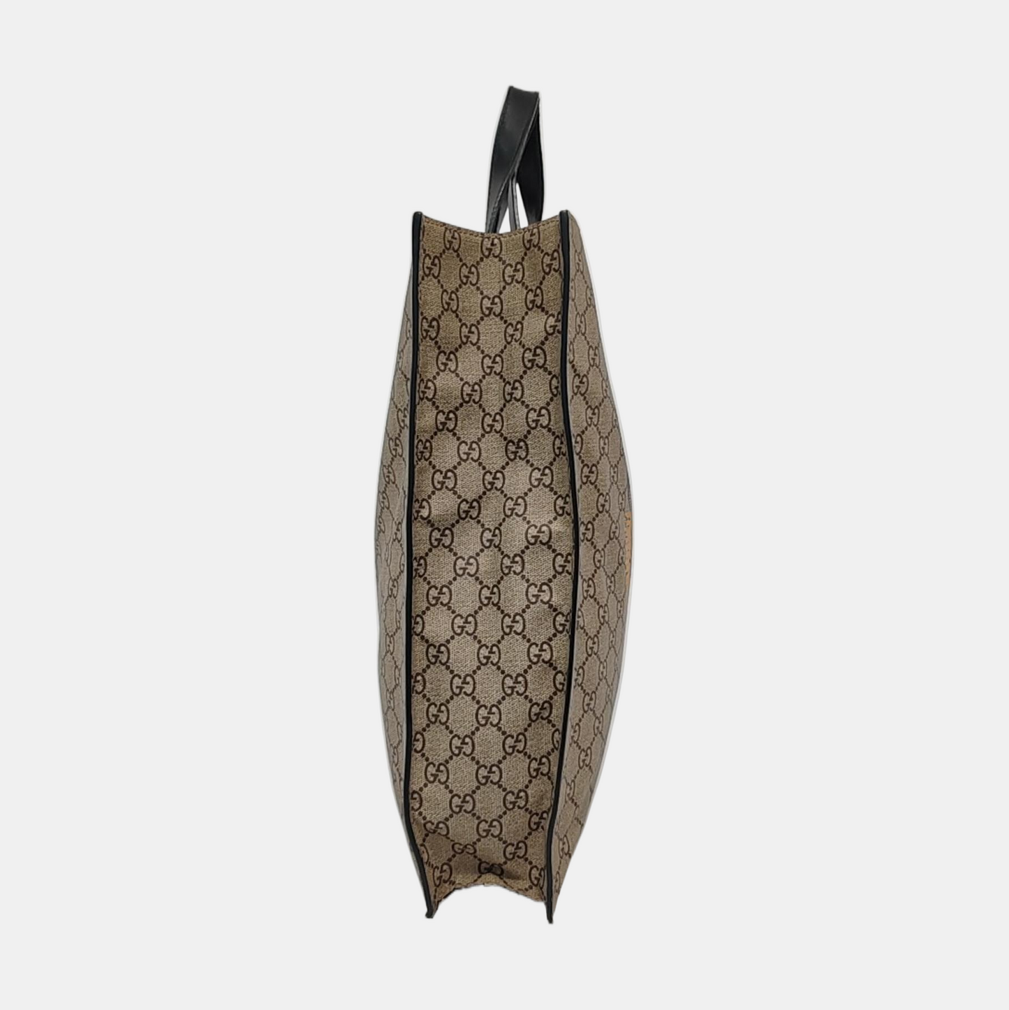 GUCCI Tote bag Brown Coated Canvas Monogrammed Tiger Head Handbag Golden hardware-(SKU)-951669810