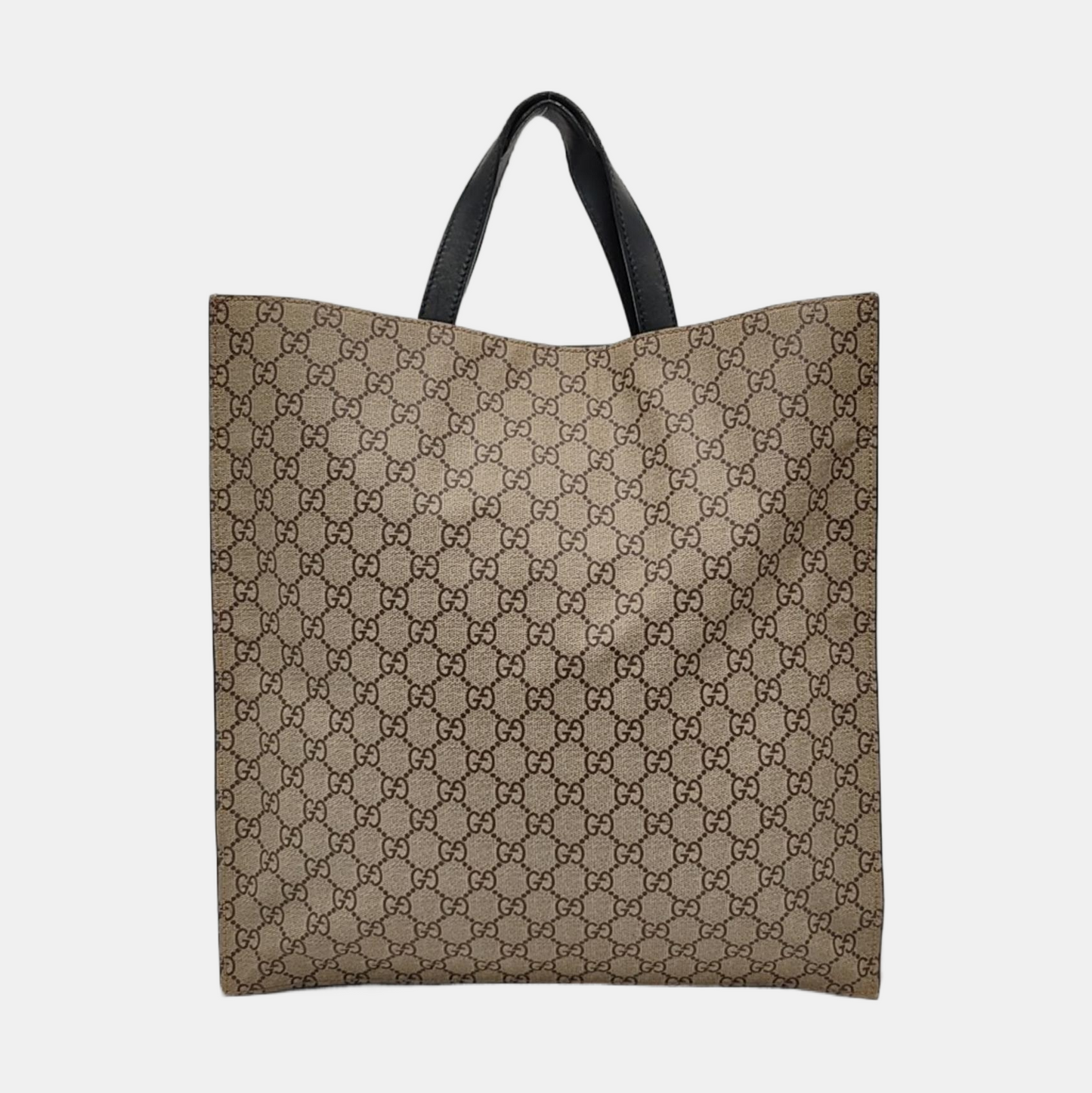 GUCCI Tote bag Brown Coated Canvas Monogrammed Tiger Head Handbag Golden hardware-(SKU)-951669810