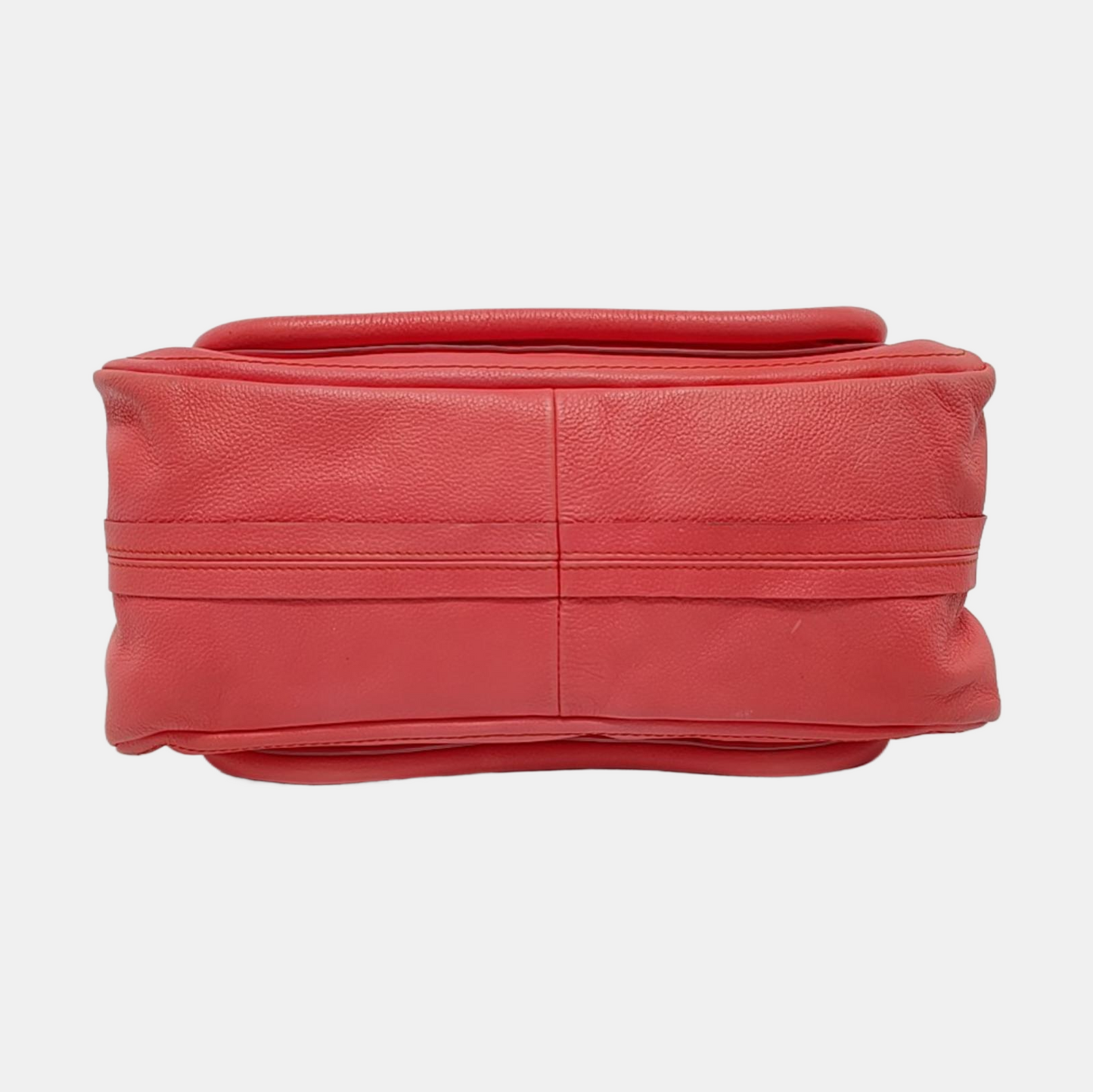 Chloé Paraty Medium size Orange-pink cowhide shoulder bag/crossbody bag/handbag Golden hardware Removable shoulder strap-(SKU)-951656466