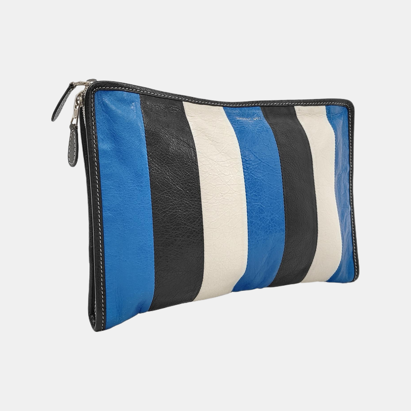 BALENCIAGA Bazar Multicolor Cowhide Clutch Silver Hardware-(SKU)-951793216