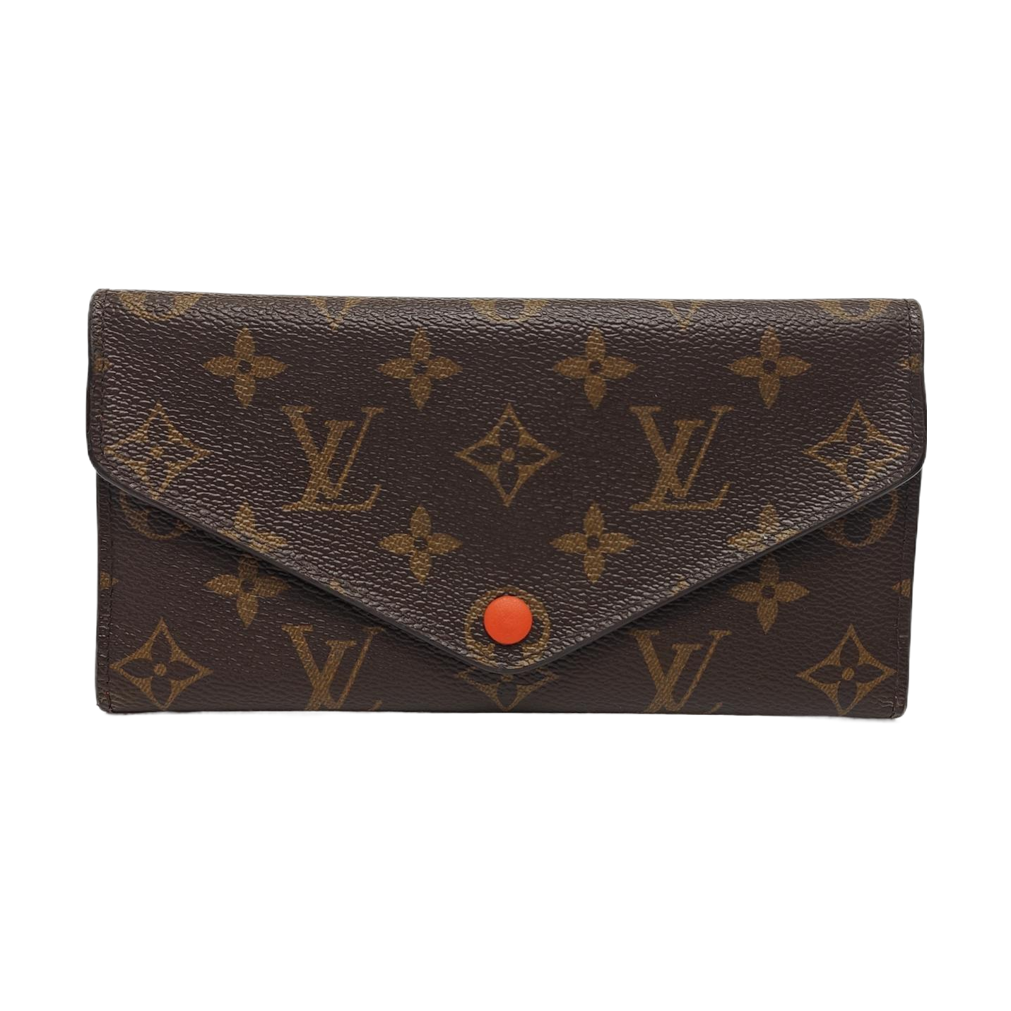 LOUIS VUITTON JOSÉPHINE Brown coated canvas vintage wallet Golden hardware-(SKU)-951962594