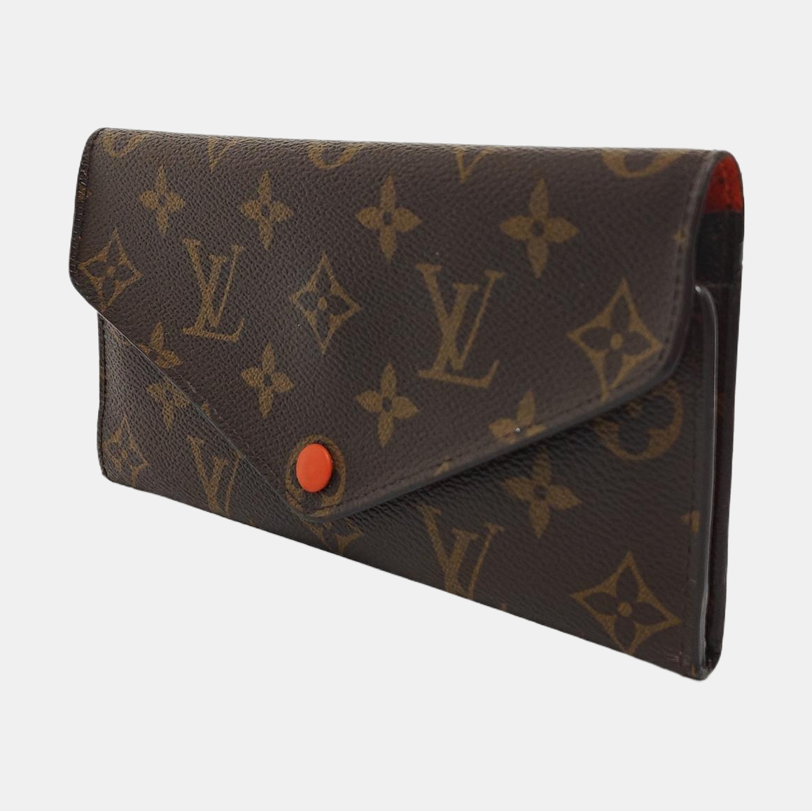 LOUIS VUITTON JOSÉPHINE Brown coated canvas vintage wallet Golden hardware-(SKU)-951962594