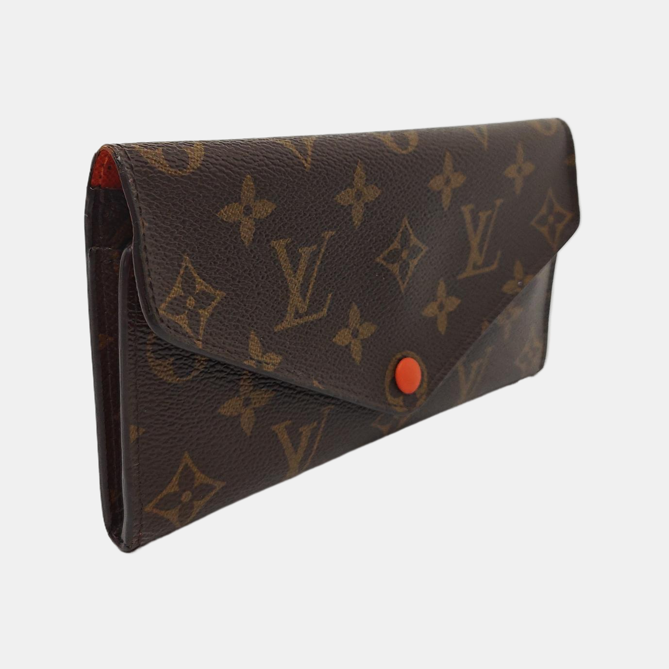 LOUIS VUITTON JOSÉPHINE Brown coated canvas vintage wallet Golden hardware-(SKU)-951962594