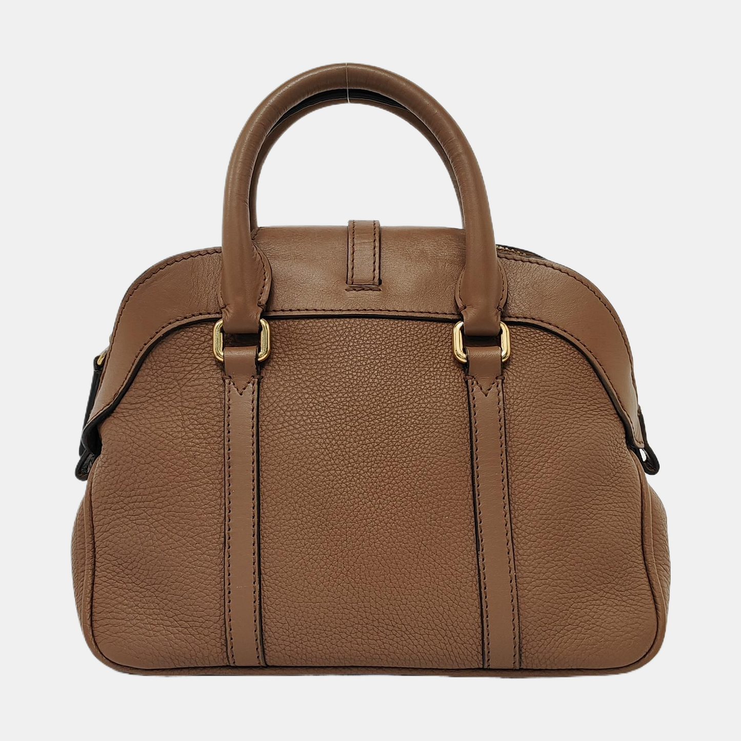 BURBERRY Milverton Brown Cowhide Single Shoulder Bag Tote Shoulder Bag Crossbody Bag Golden hardware Removable shoulder strap-(SKU)-951907400