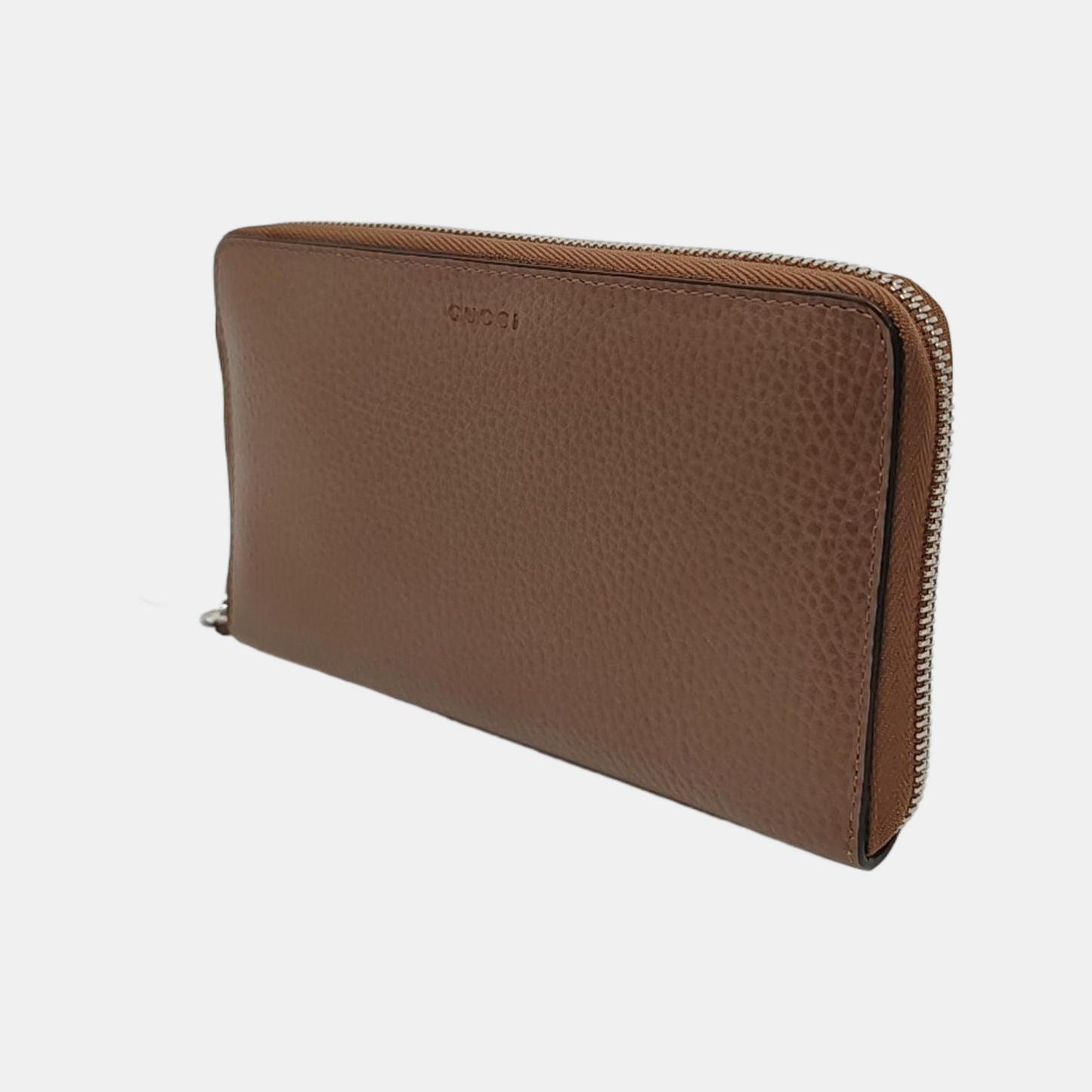 GUCCI Brown Cowhide Wallet Silver Hardware-(SKU)-951966952