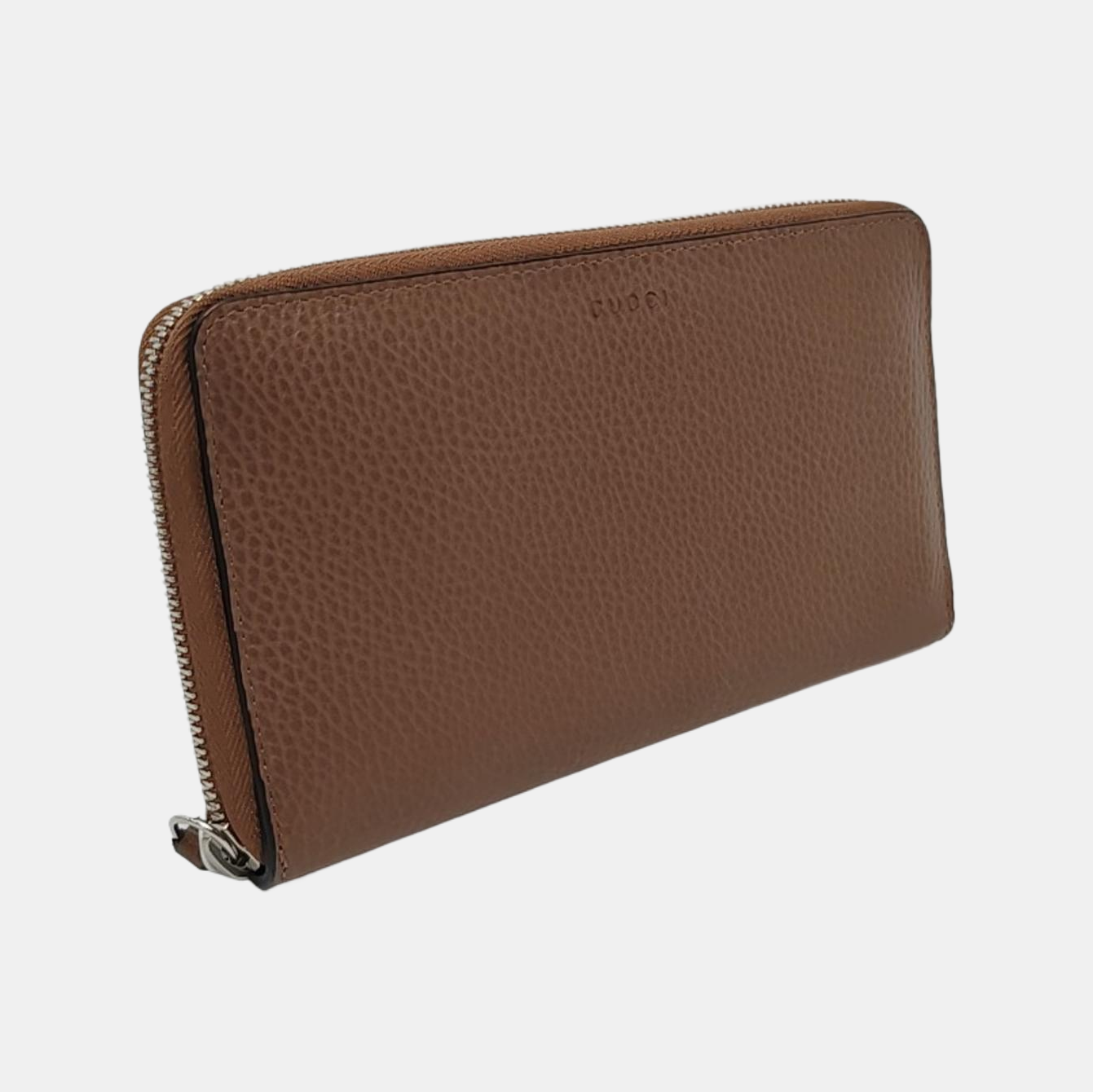 GUCCI Brown Cowhide Wallet Silver Hardware-(SKU)-951966952