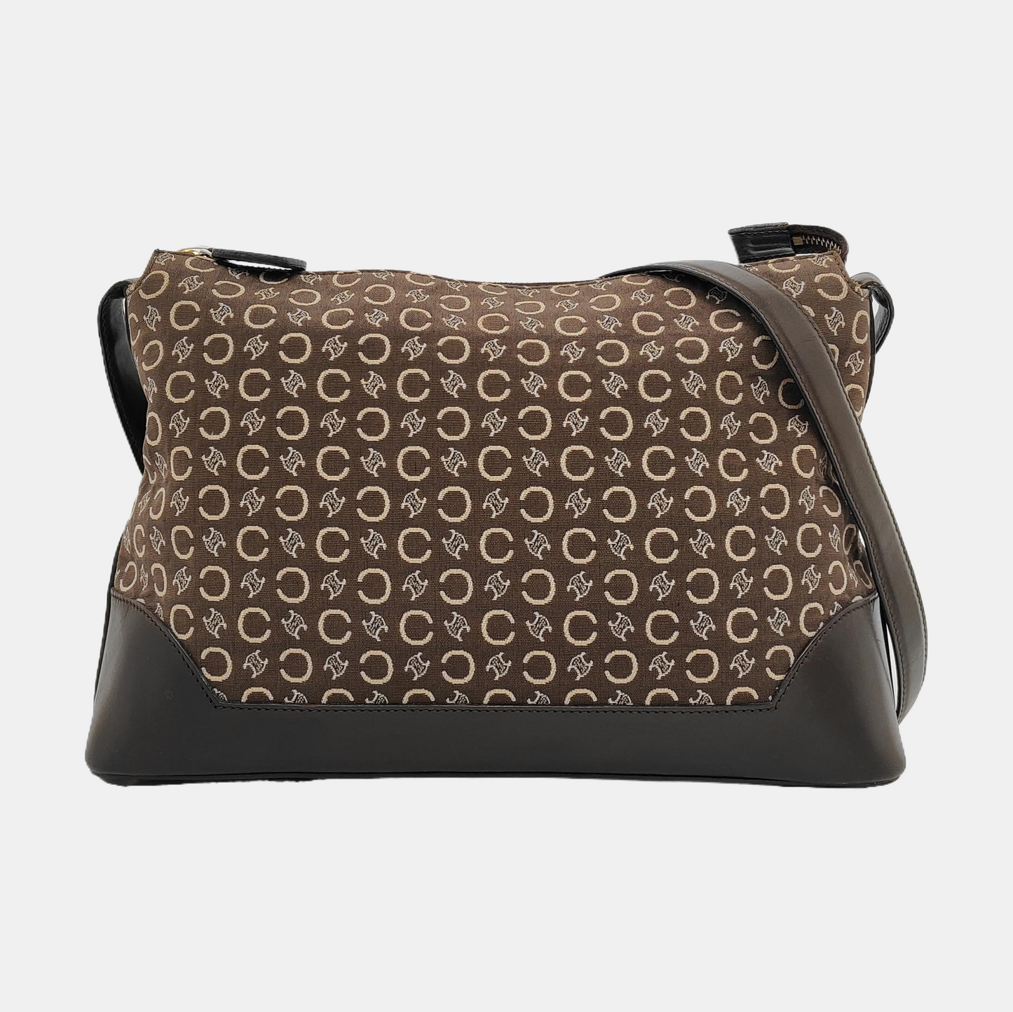 CELINE Tote bag Brown Canvas Shoulder Bag Golden hardware-(SKU)-951945136