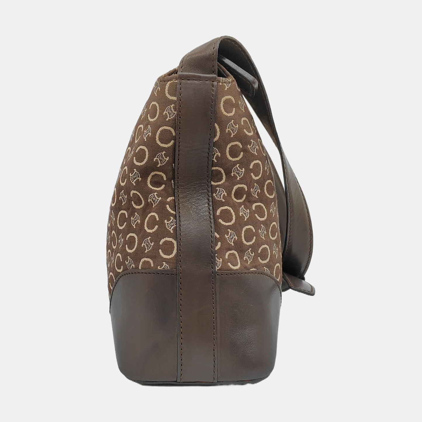 CELINE Tote bag Brown Canvas Shoulder Bag Golden hardware-(SKU)-951945136