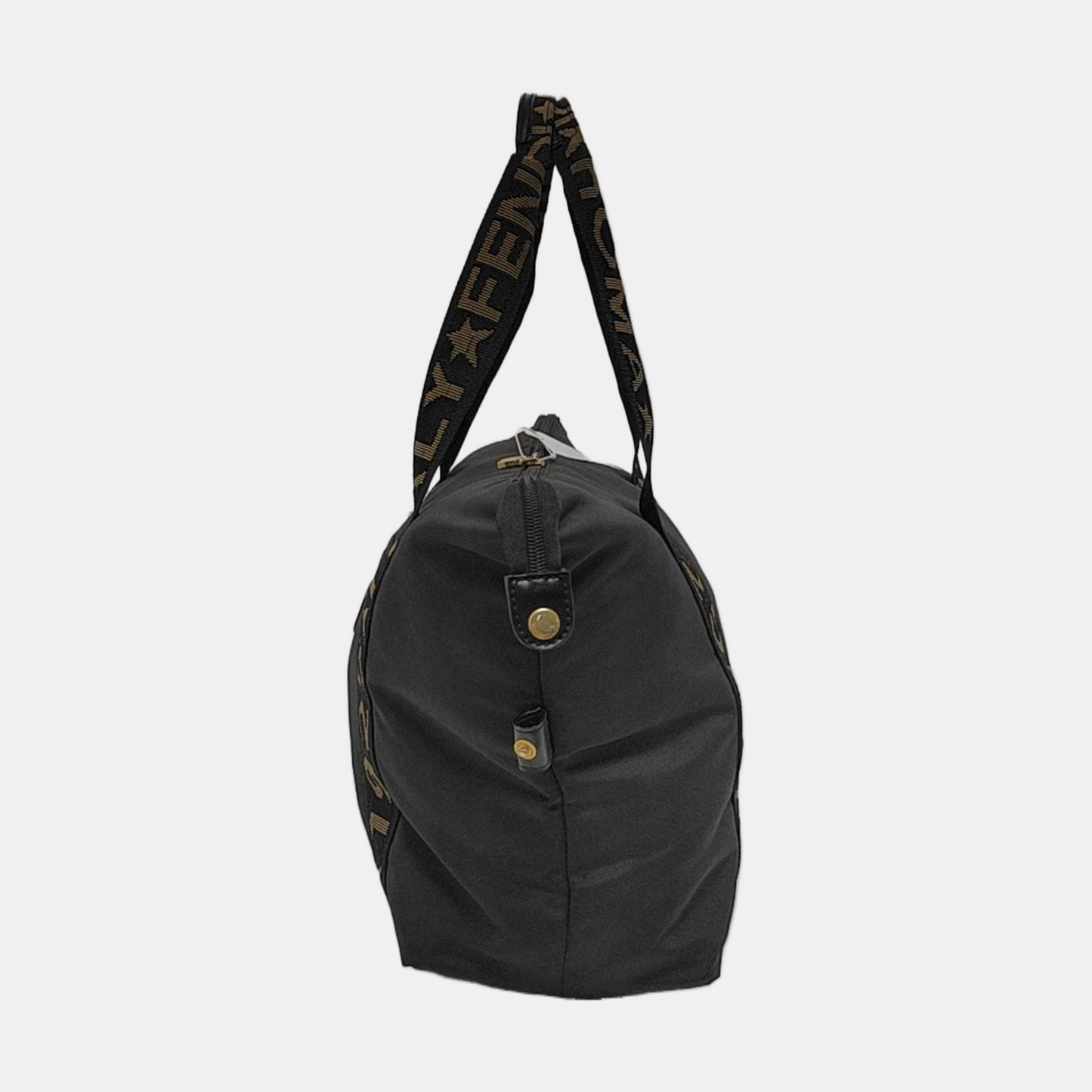 FENDI Black Canvas Shoulder Bag Golden hardware-(SKU)-951945142