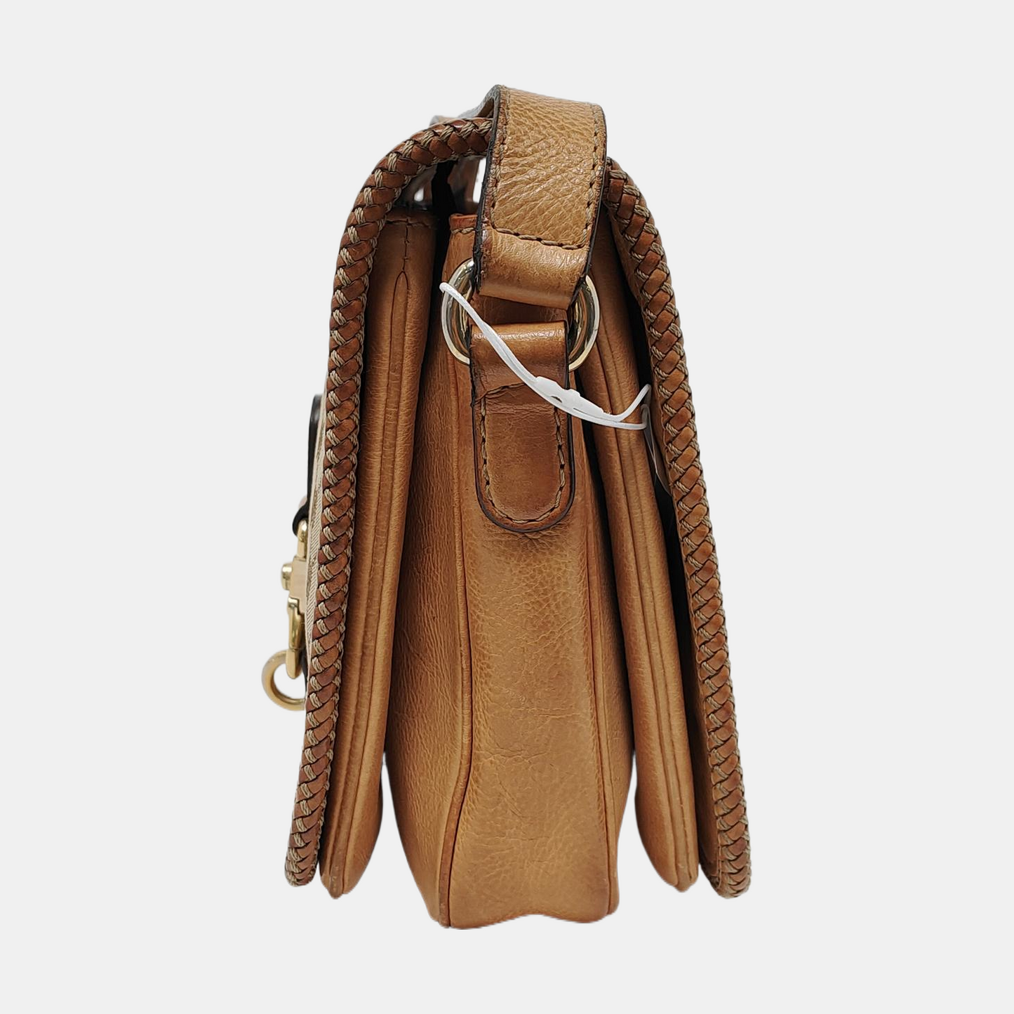 GUCCI Trunk Brown Canvas Monogrammed Crossbody Shoulder Bag Golden hardware-(SKU)-951960064