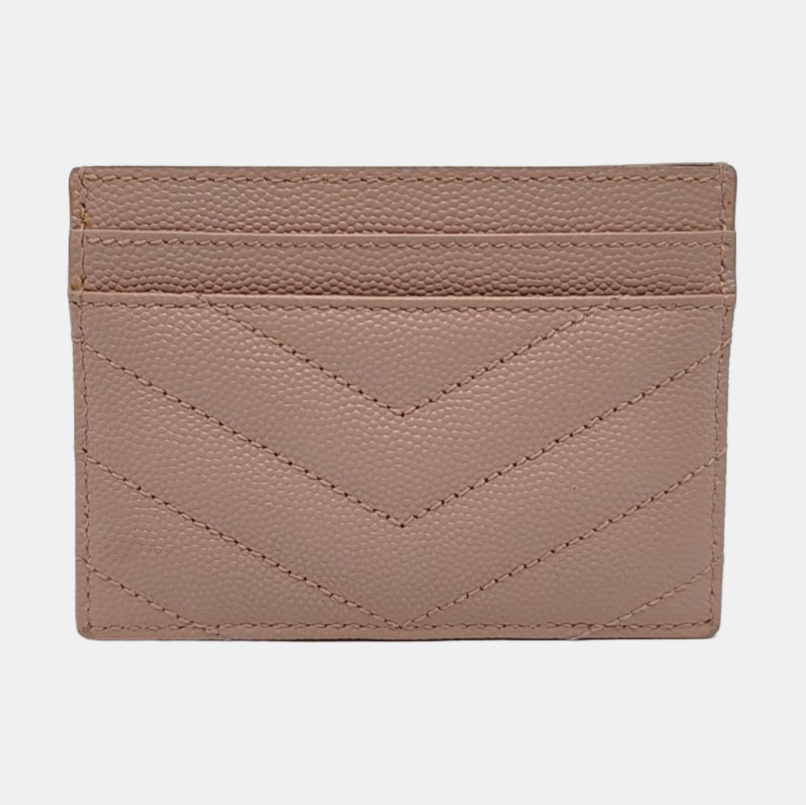 YSL MONOGRAM Pink Cowhide Card Case Silver Hardware-(SKU)-952265128