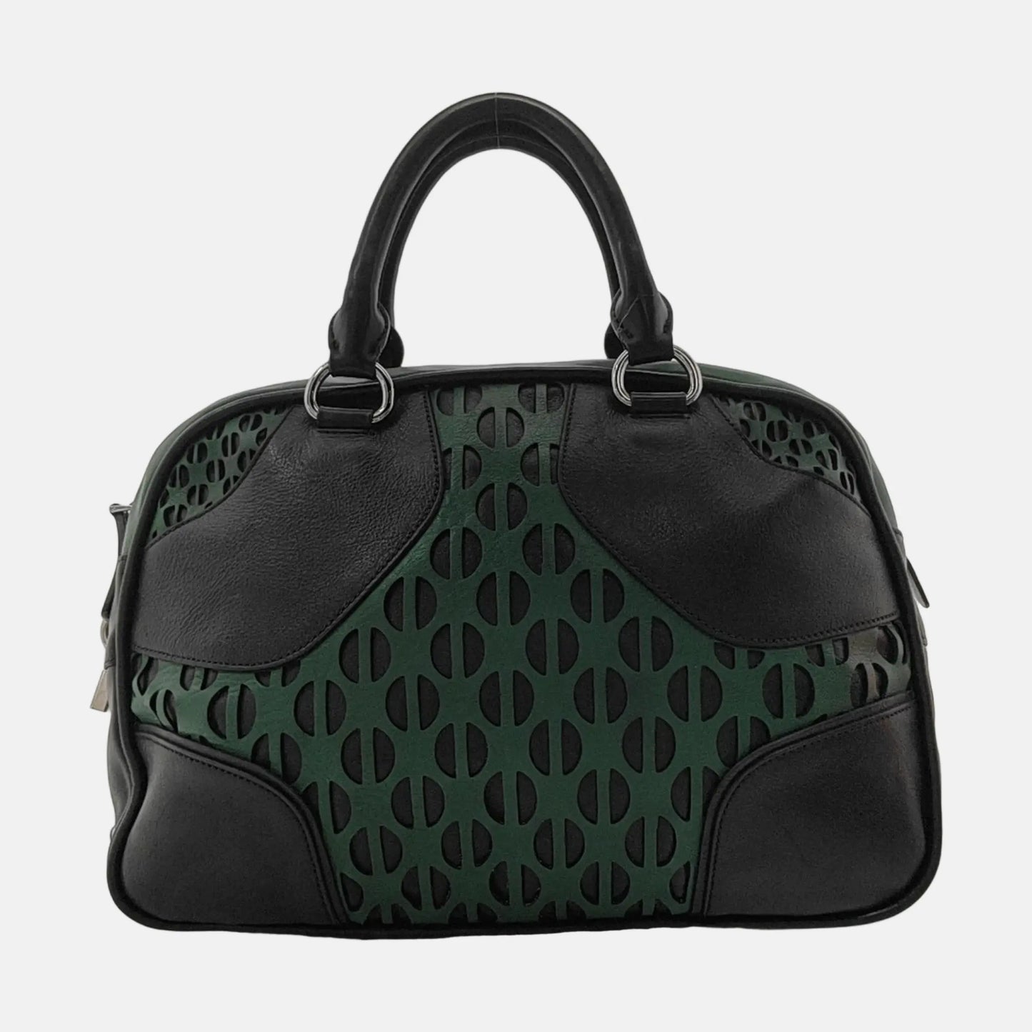Miu Miu Avenue Multicolor Leather Openwork Handbag Silver Hardware-(SKU)-952278089