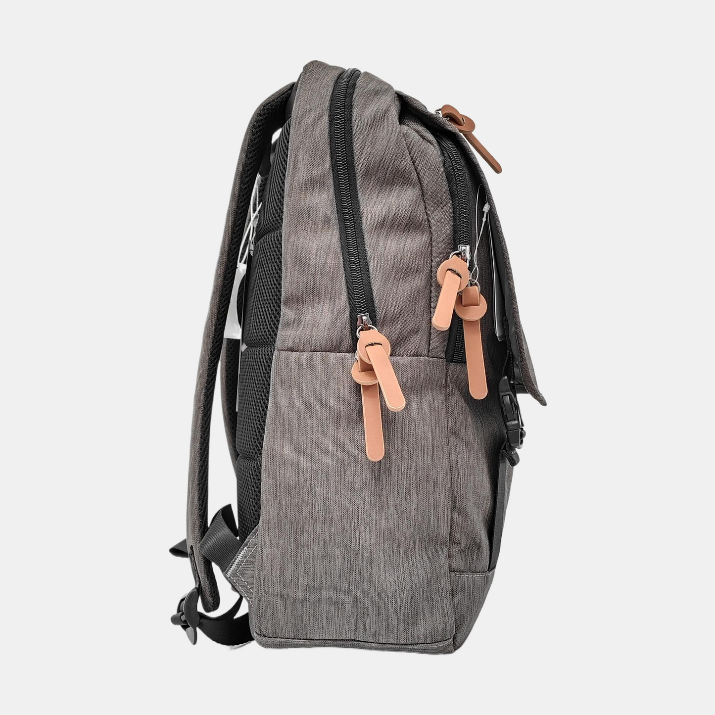Samsonite Dark Gray Fabric Backpack Ruthenium color hardware-(SKU)-952153767