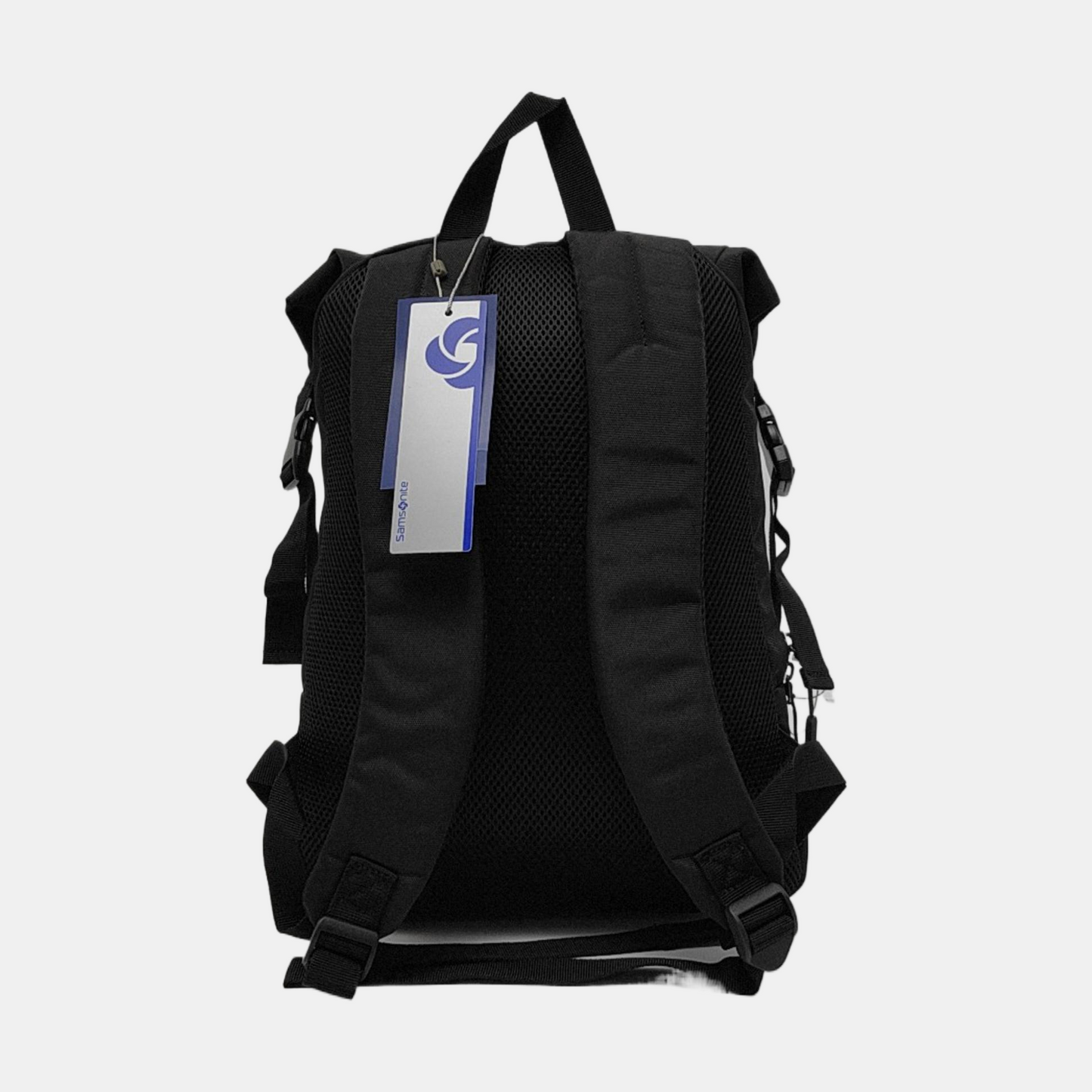 Samsonite Black Fabric Backpack Black hardware-(SKU)-952153602