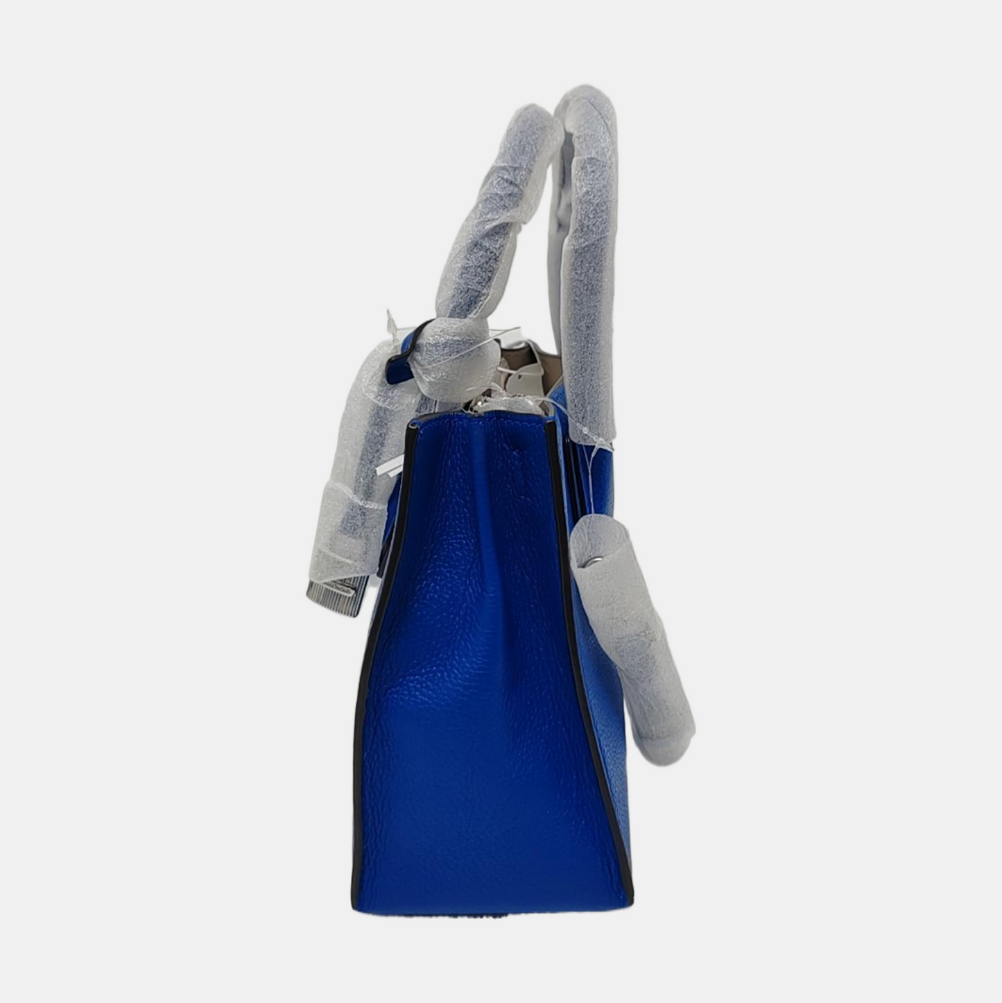 MICHAEL KORS Mercer Medium size Blue Cowhide Crossbody Tote Bag Single Shoulder Silver Hardware Removable shoulder strap-(SKU)-952037611