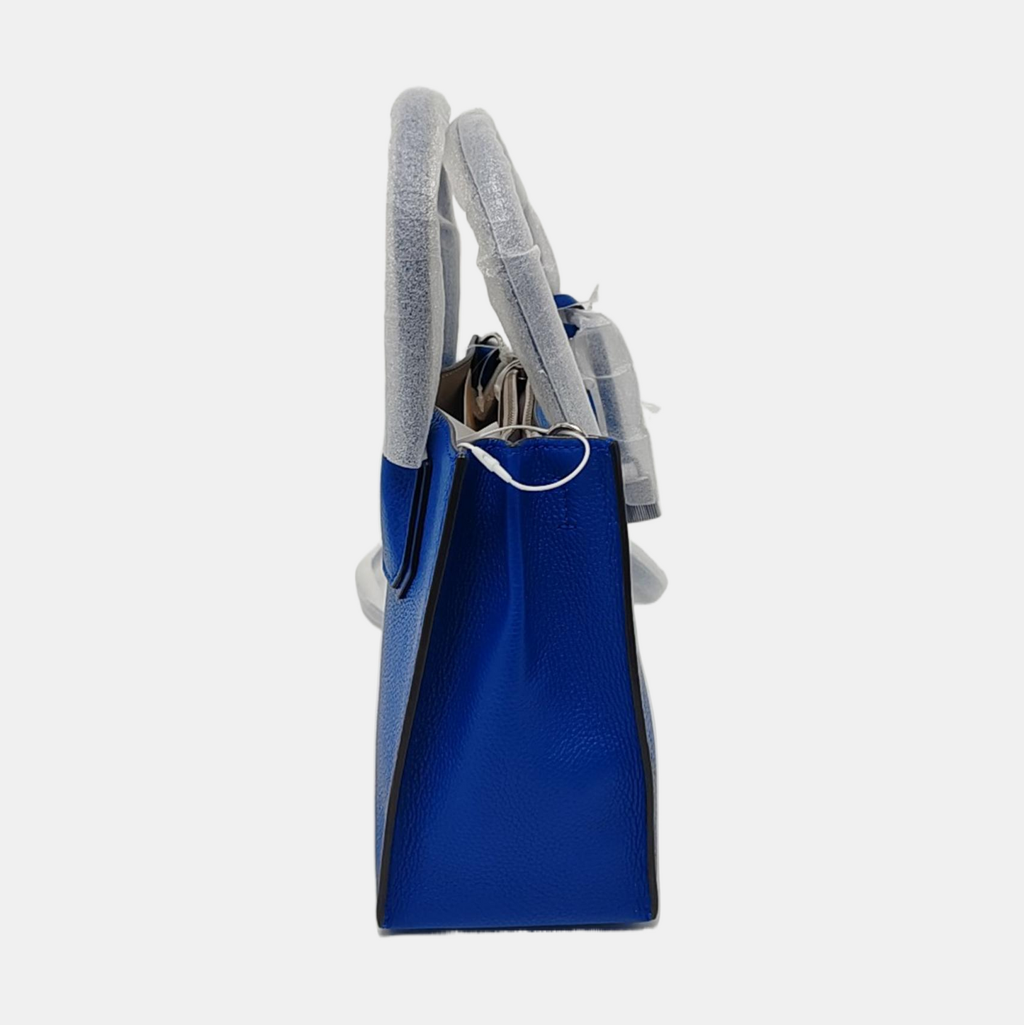 MICHAEL KORS Mercer Medium size Blue Cowhide Crossbody Tote Bag Single Shoulder Silver Hardware Removable shoulder strap-(SKU)-952037611