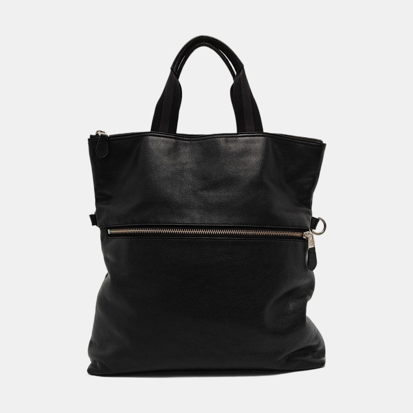 COACH Black Cowhide Single Shoulder Bag Sling Bag Tote Silver Hardware Removable shoulder strap-(SKU)-951940075