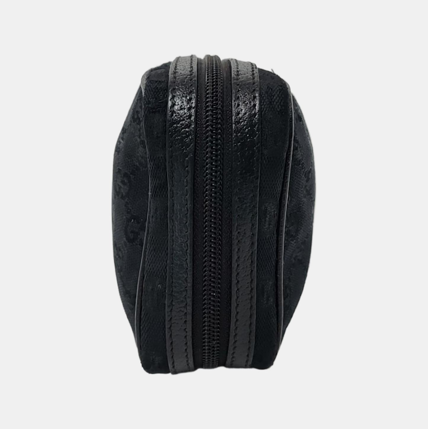 GUCCI Camera Bag Black canvas monogram handbag Black hardware-(SKU)-952266116