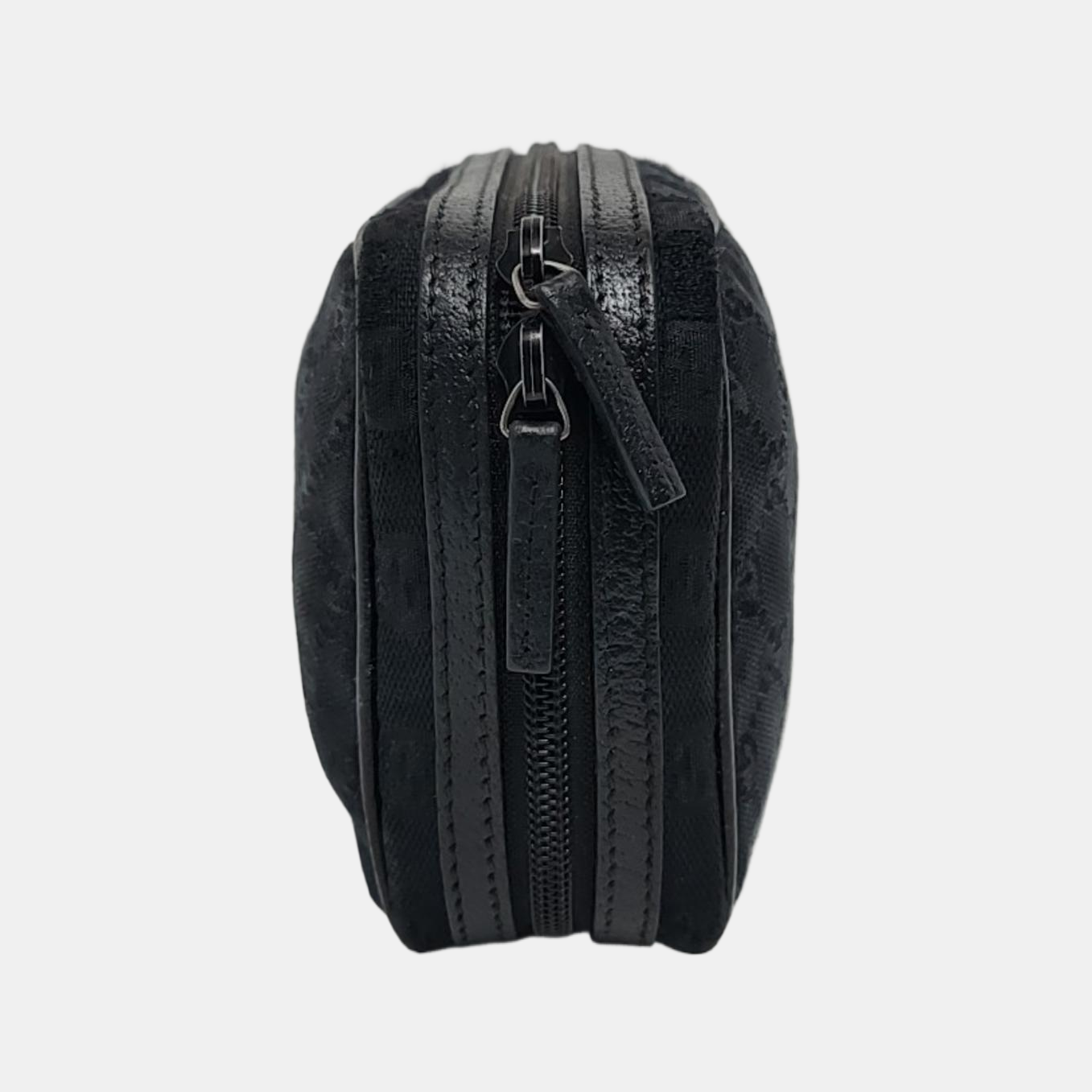 GUCCI Camera Bag Black canvas monogram handbag Black hardware-(SKU)-952266116