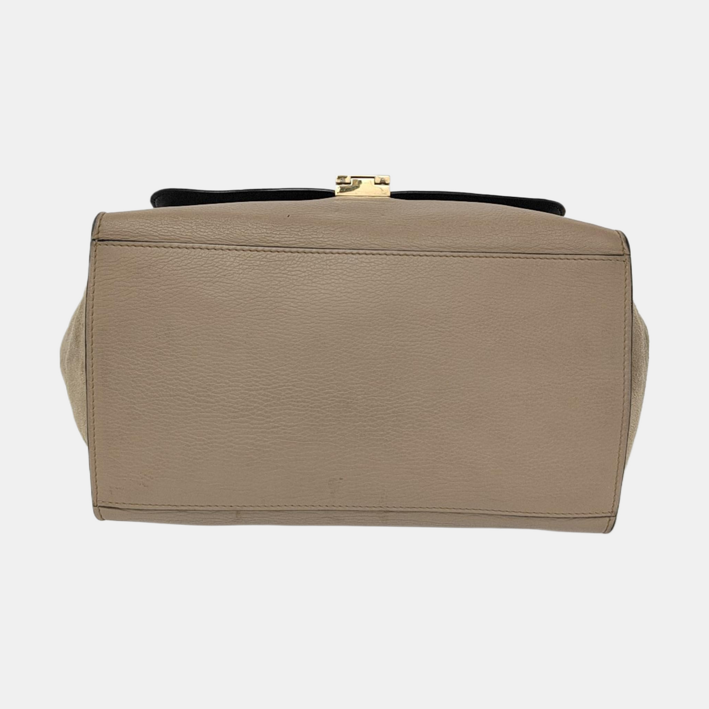 CELINE TRAPEZE Medium size Khaki Cowhide Hammock Bag, Shoulder Bag, Handbag Golden hardware Removable shoulder strap-(SKU)-952129891
