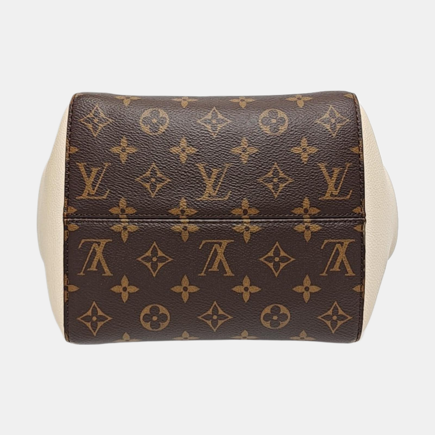 LOUIS VUITTON FOLD Small Brown Coated Canvas Vintage Shoulder Bag Tote Bag Crossbody Bag Gold Hardware Removable Strap-(SKU)-952288780