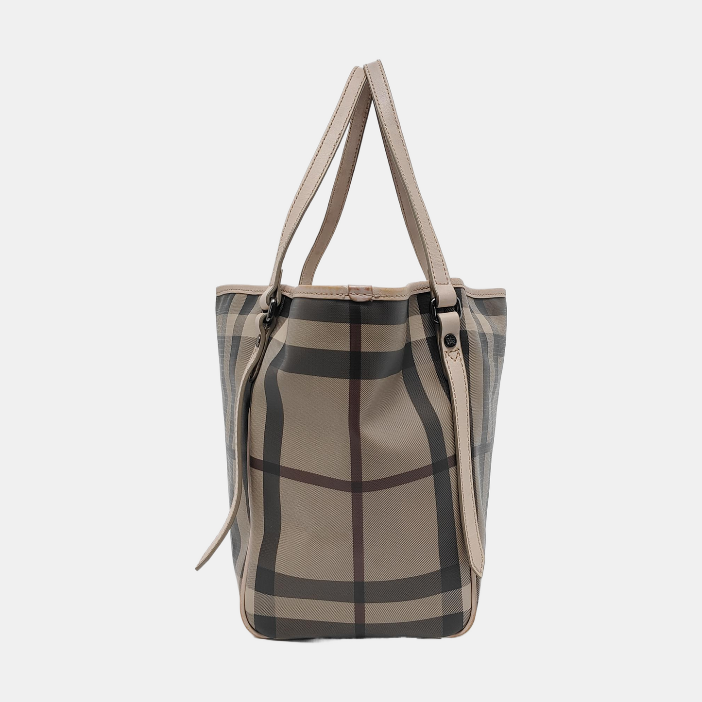BURBERRY Canterbury Elephant Gray Coated Canvas Single Shoulder Bag Handbag Black hardware Sub-bag-(SKU)-952268685