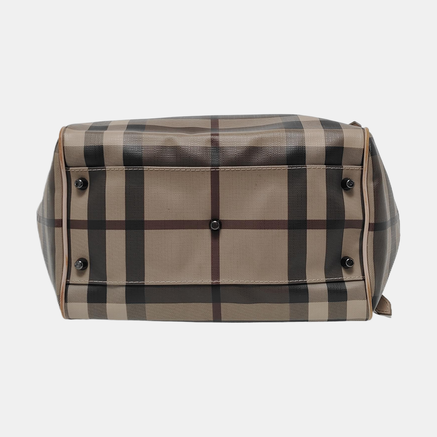 BURBERRY Canterbury Elephant Gray Coated Canvas Single Shoulder Bag Handbag Black hardware Sub-bag-(SKU)-952268685