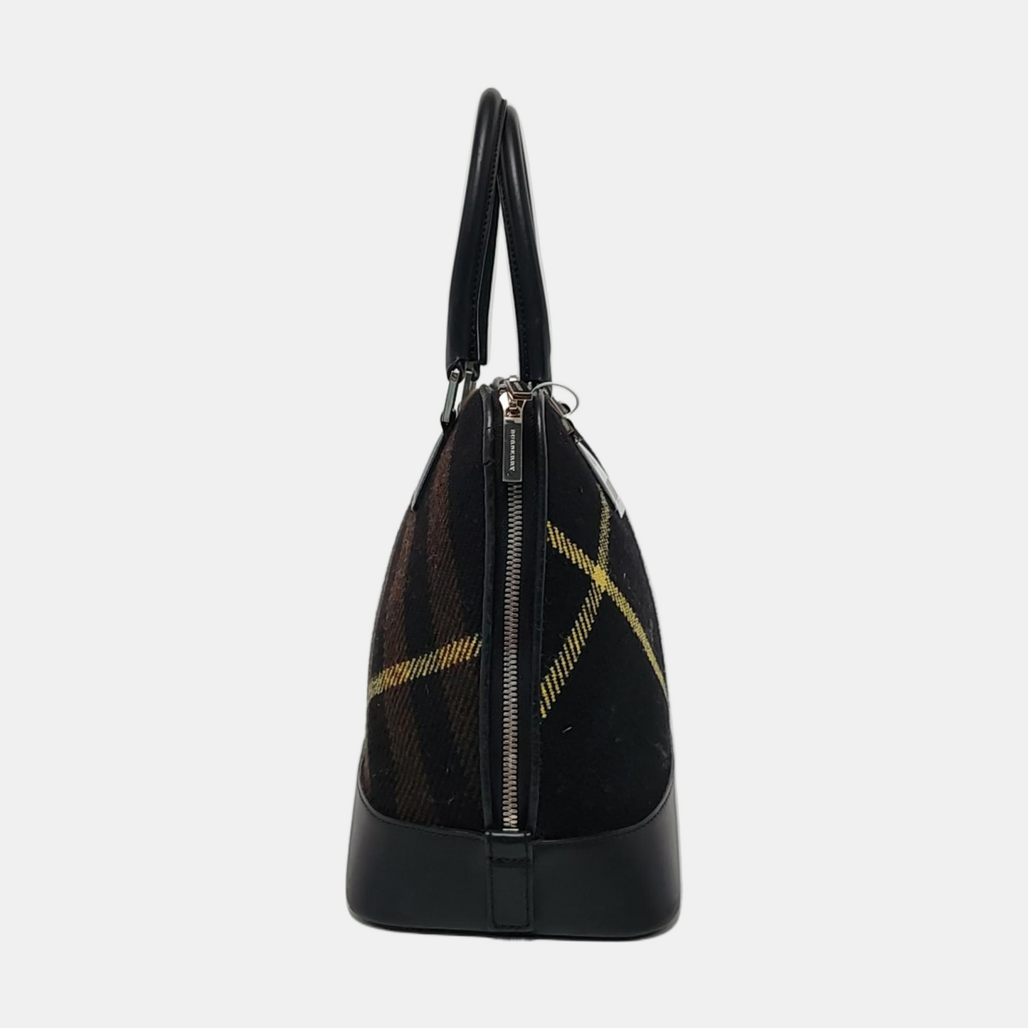 BURBERRY Tote bag Black fabric handbag Silver Hardware-(SKU)-952336388