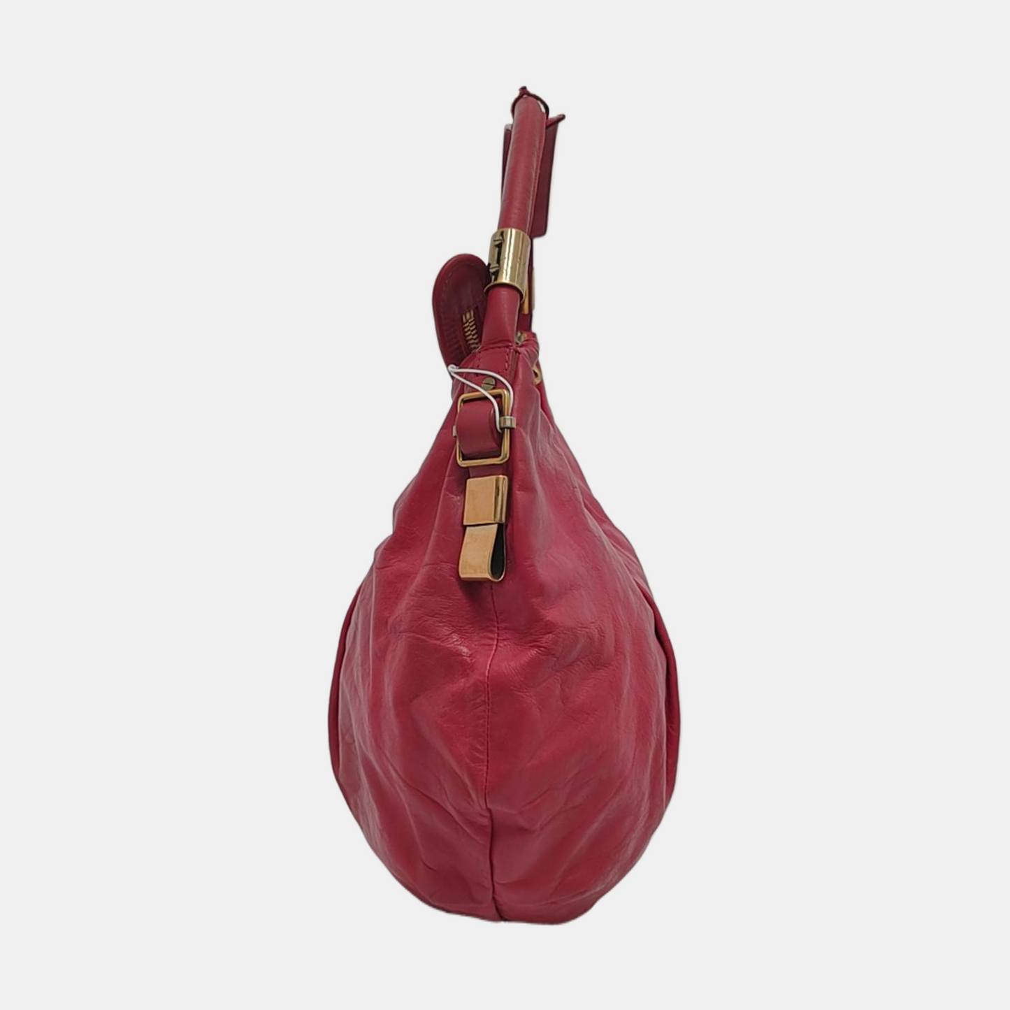 Chloé Fuchsia cowhide handbag Golden hardware-(SKU)-952505517