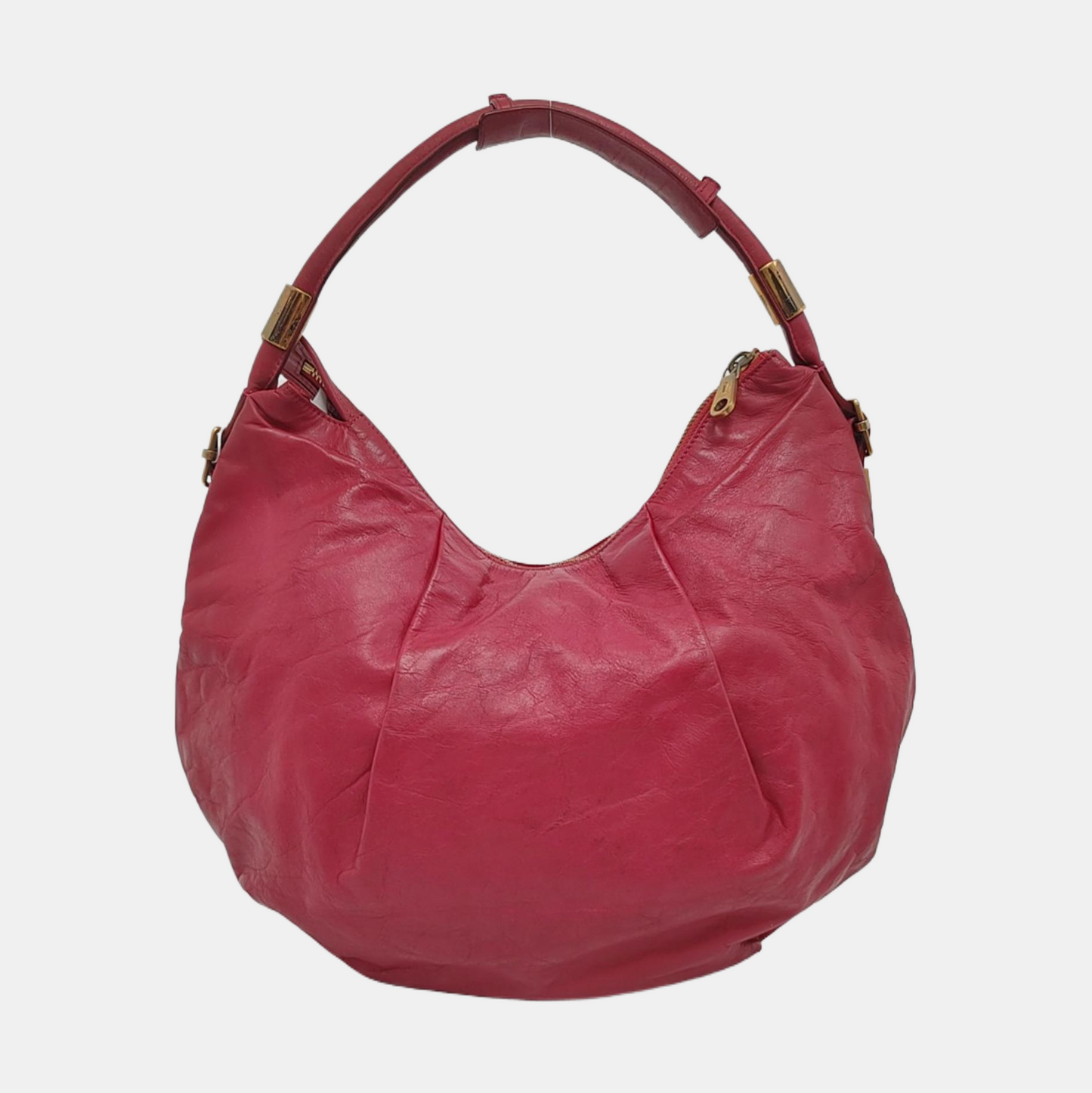 Chloé Fuchsia cowhide handbag Golden hardware-(SKU)-952505517
