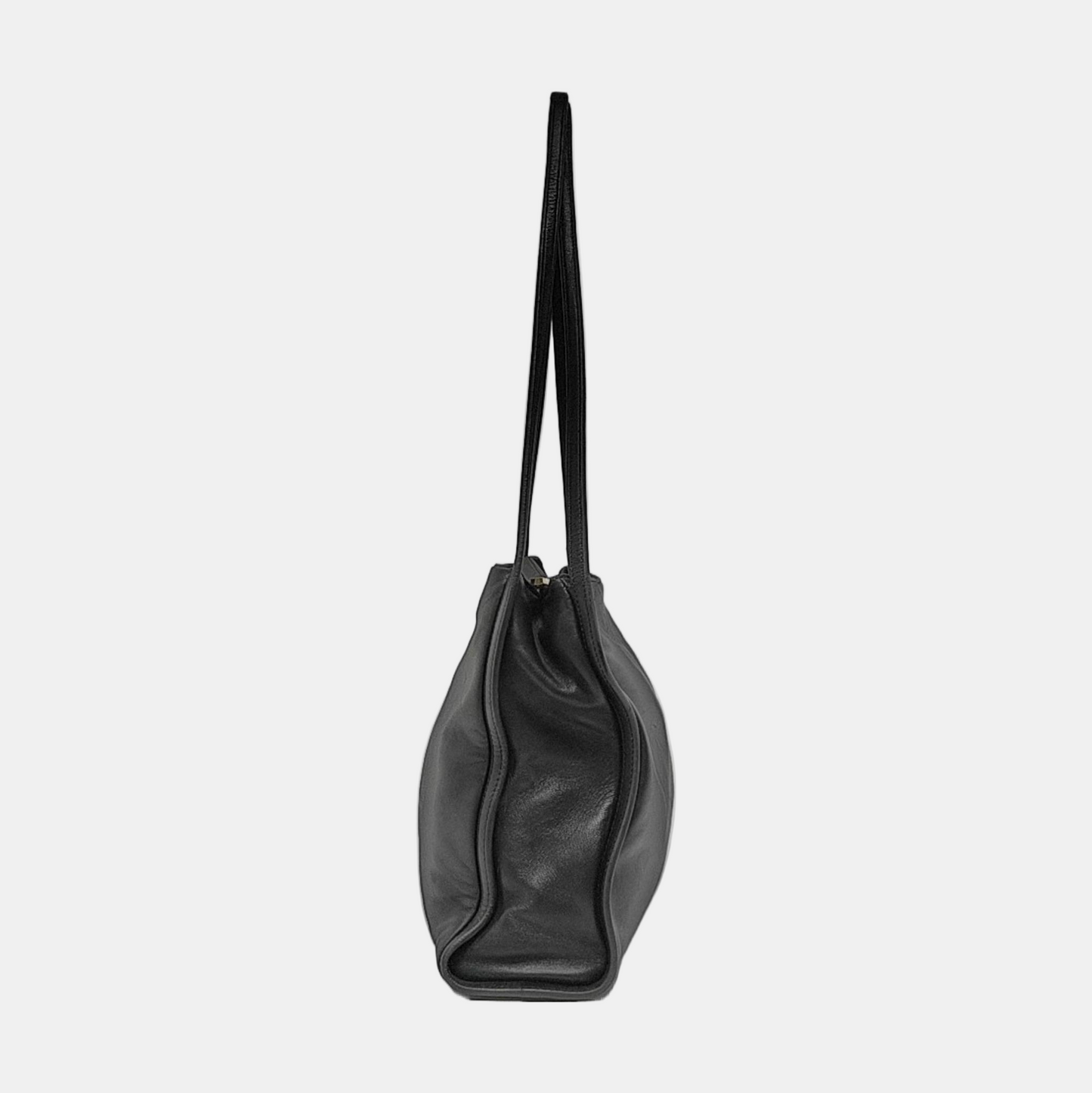 LOEWE Tote bag Black Lamb Leather Single Shoulder Bag Golden hardware-(SKU)-952391467