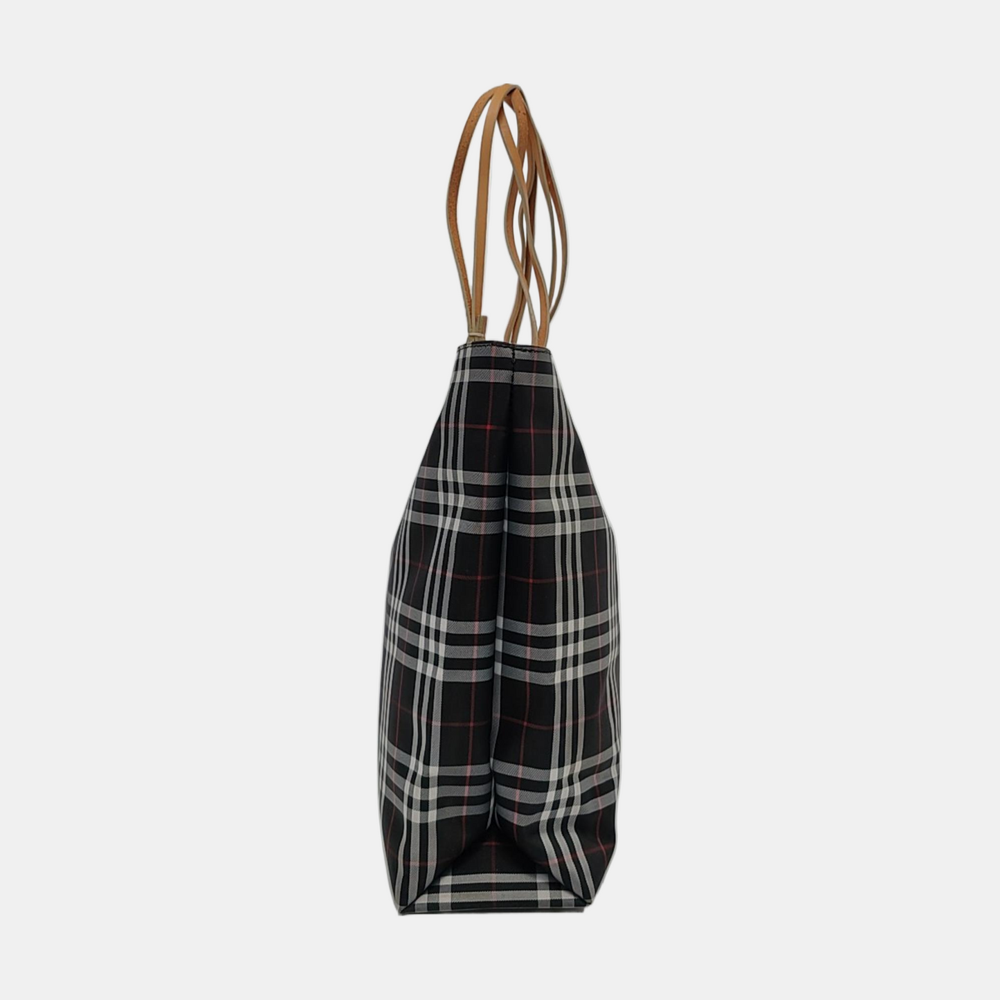 BURBERRY Black Canvas Shoulder Bag Silver Hardware-(SKU)-952520640