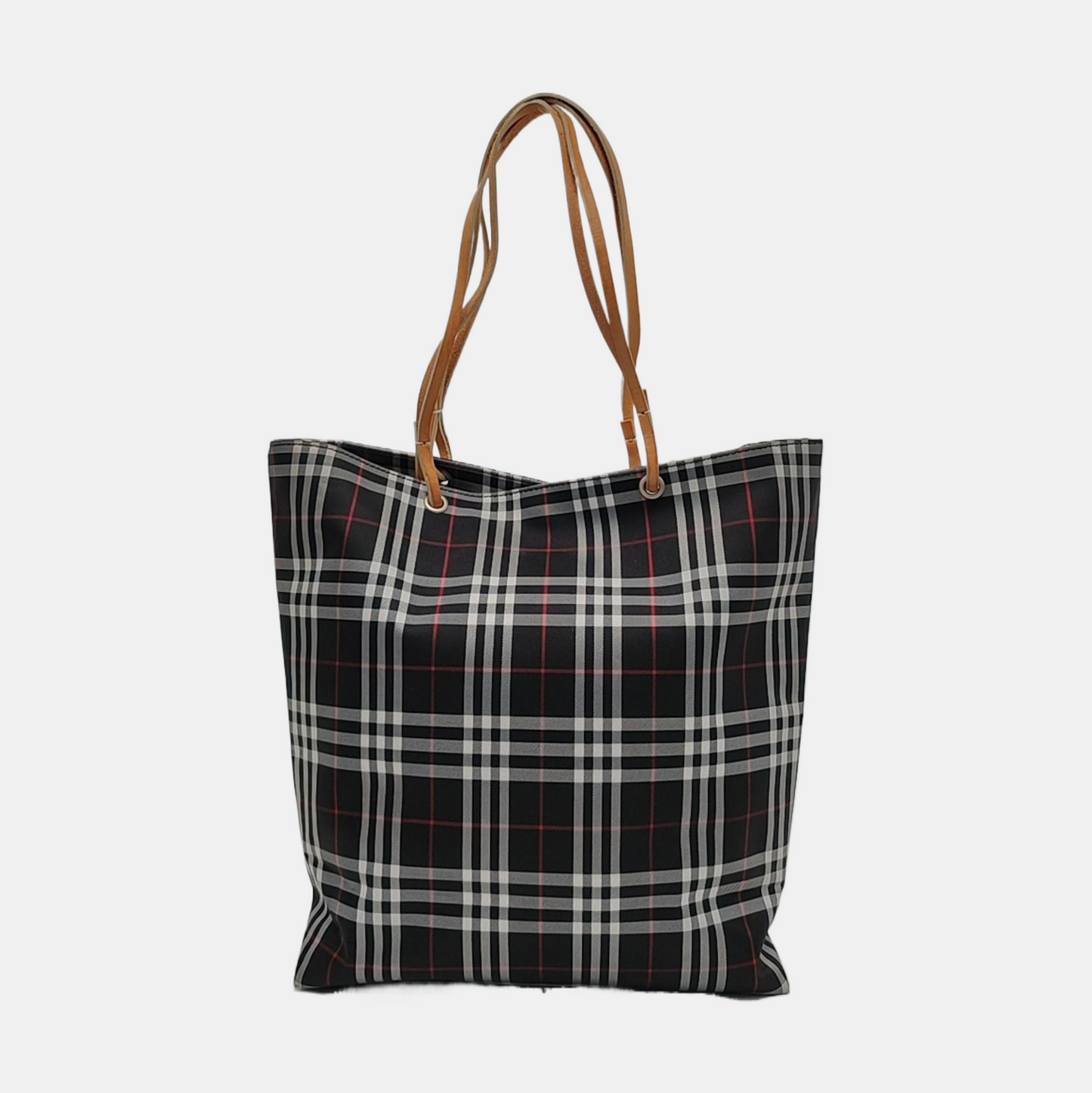 BURBERRY Black Canvas Shoulder Bag Silver Hardware-(SKU)-952520640