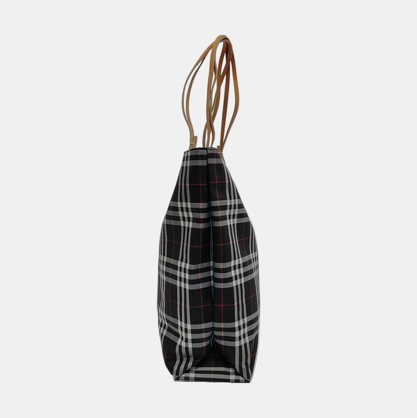 BURBERRY Black Canvas Shoulder Bag Silver Hardware-(SKU)-952520640