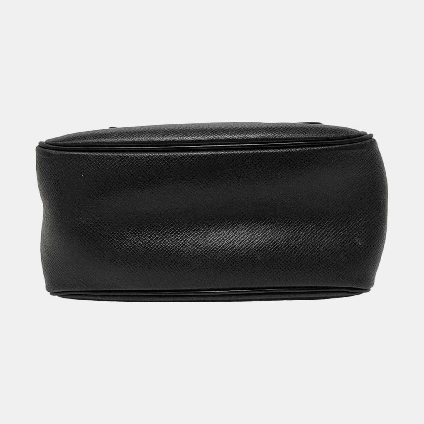 LOUIS VUITTON YARANGA Black Leather Embossed Single Shoulder Bag Tote Silver Hardware-(SKU)-942031838