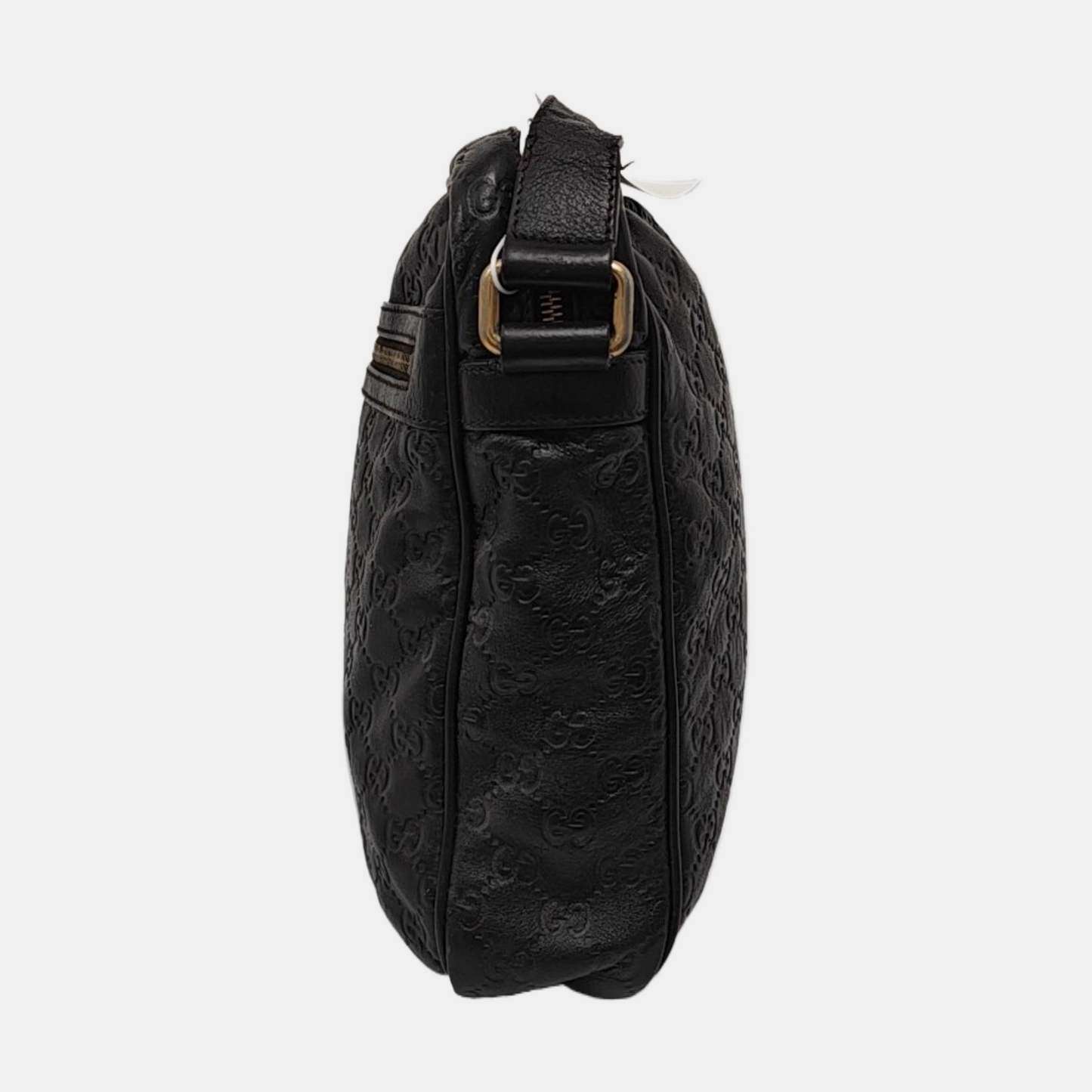 GUCCI GG Imprime Brown Leather Vintage Shoulder and Crossbody Bag Golden hardware-(SKU)-953018922