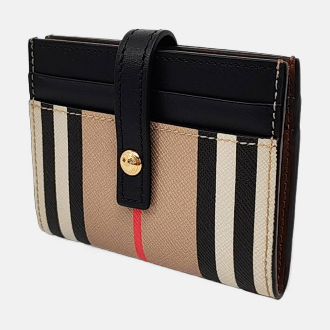 BURBERRY Folding Card Yellow Coated Canvas Wallet Golden hardware-(SKU)-953081006