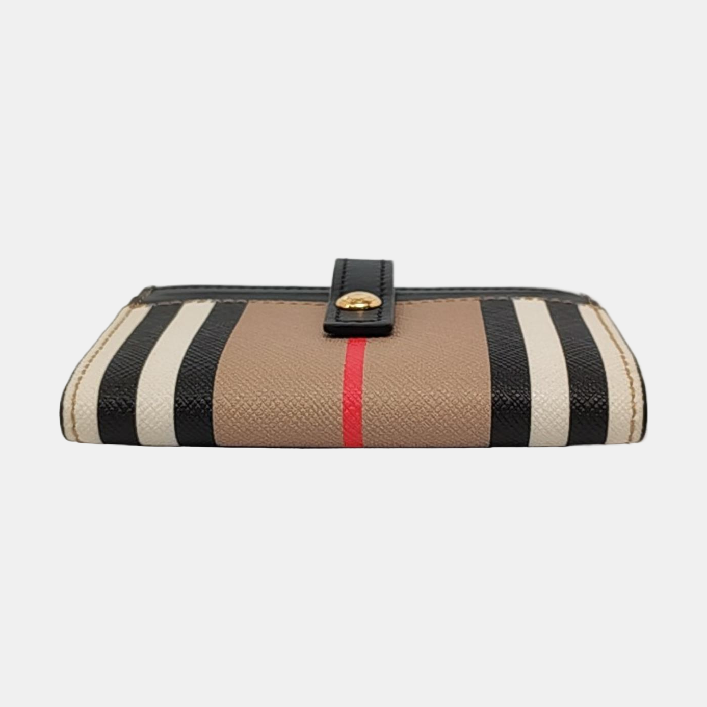 BURBERRY Folding Card Yellow Coated Canvas Wallet Golden hardware-(SKU)-953081006