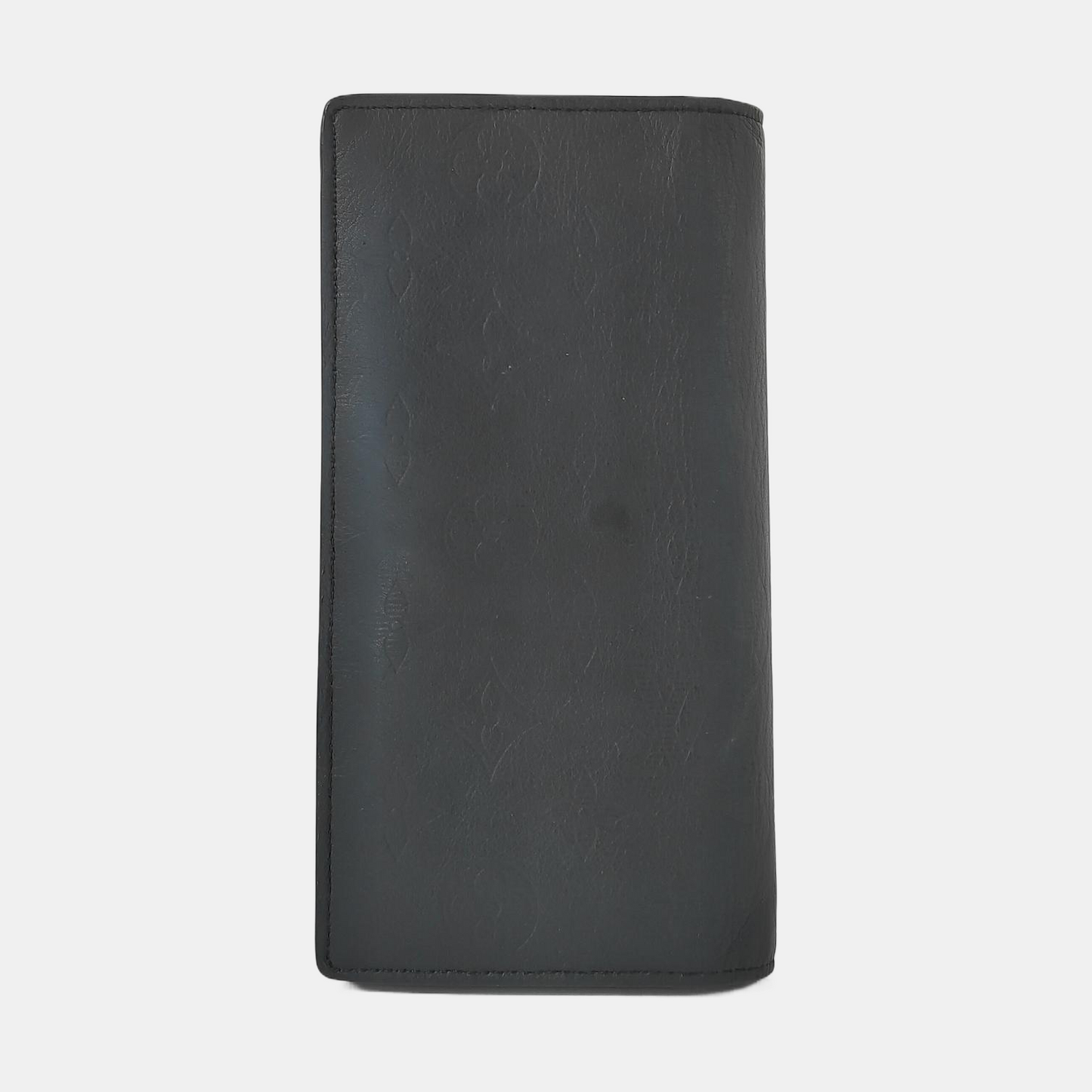 LOUIS VUITTON BRAZZA Black Cowhide Wallet Silver Hardware-(SKU)-953041663