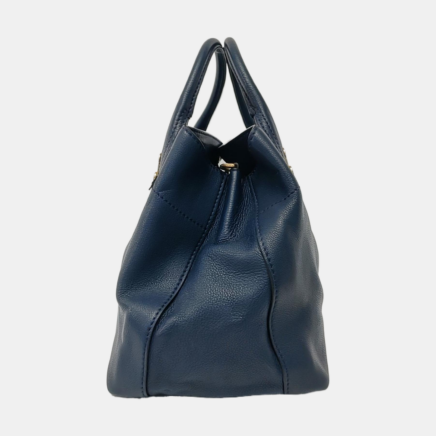 BURBERRY Barnsbury Blue cowhide single shoulder bag Golden hardware Removable shoulder strap-(SKU)-953060003