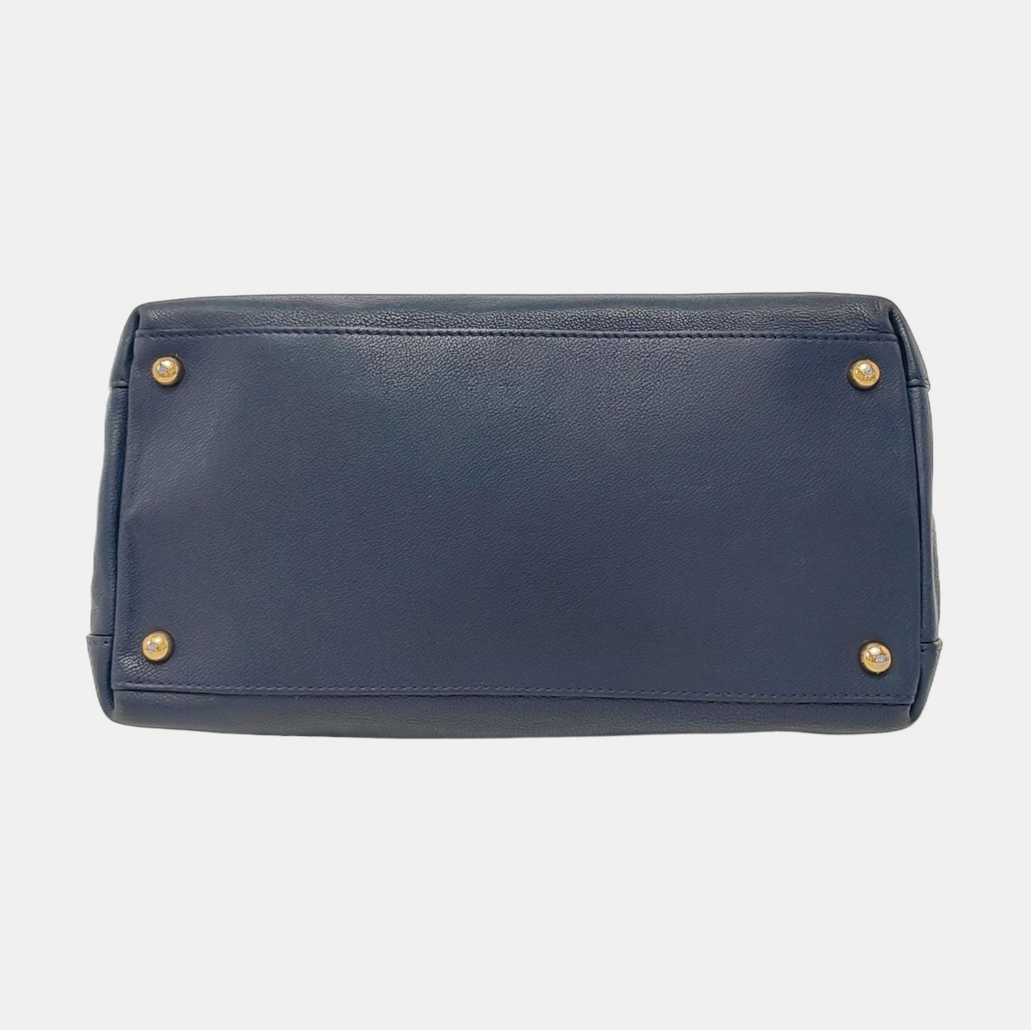 BURBERRY Barnsbury Blue cowhide single shoulder bag Golden hardware Removable shoulder strap-(SKU)-953060003