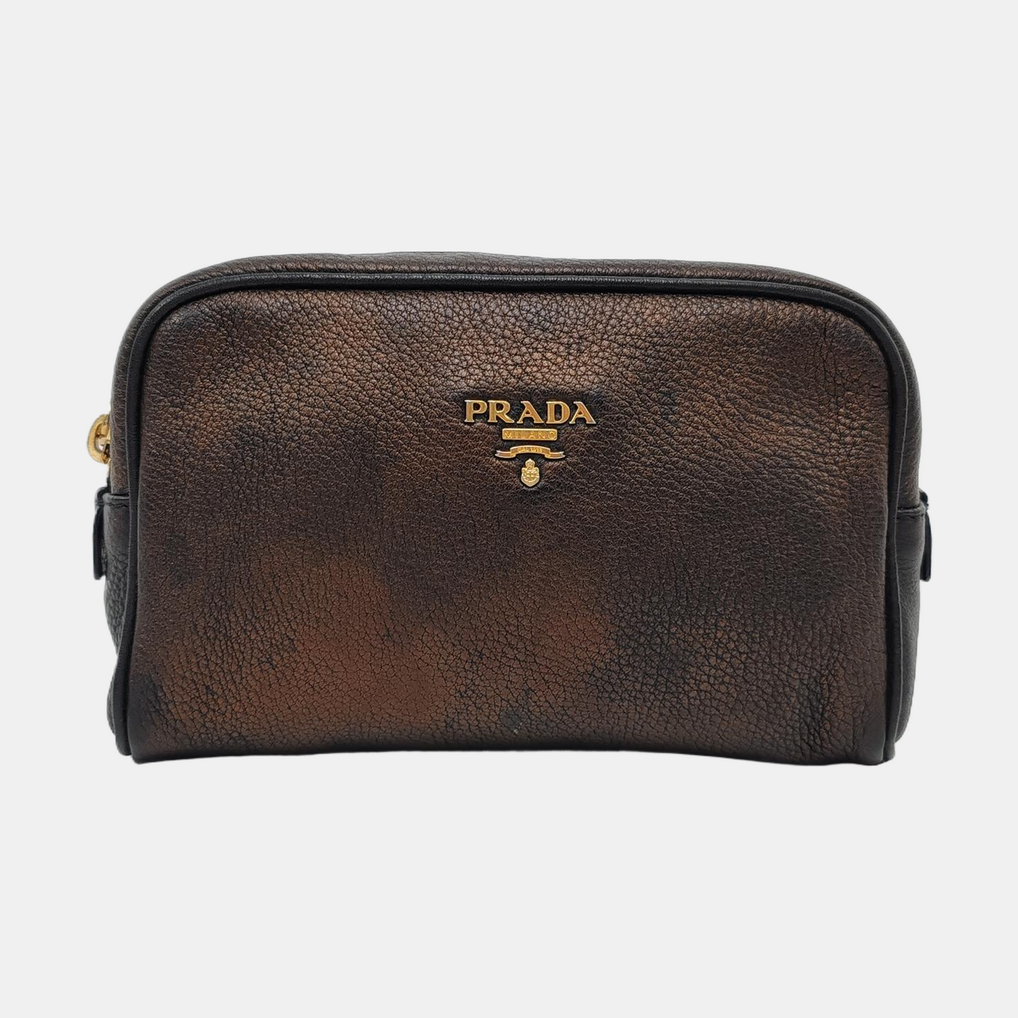 PRADA Camera Bag Black Leather Logo Handbag Single Shoulder Bag Crossbody Bag Golden hardware-(SKU)-953167834