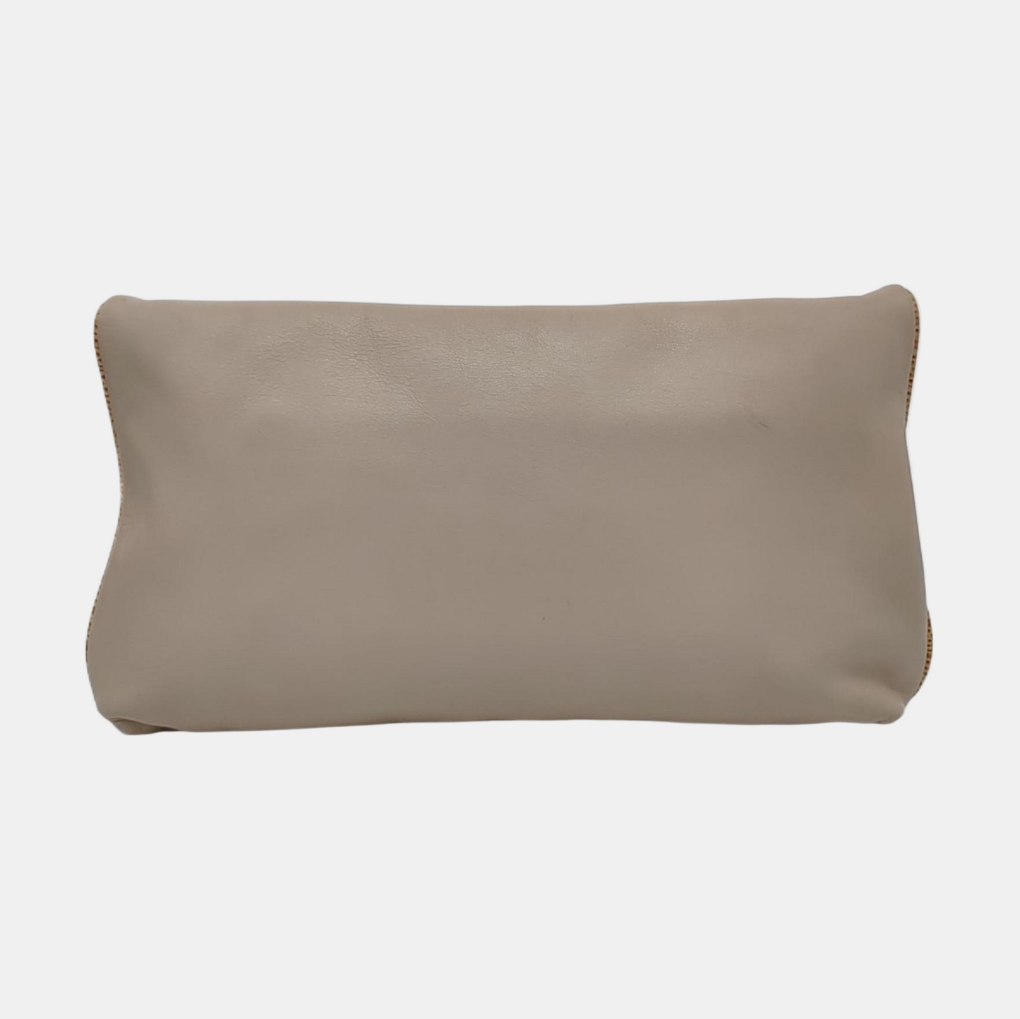 CELINE MACADAM CLUTCHES Khaki Cowhide Handbag Golden hardware-(SKU)-953216913