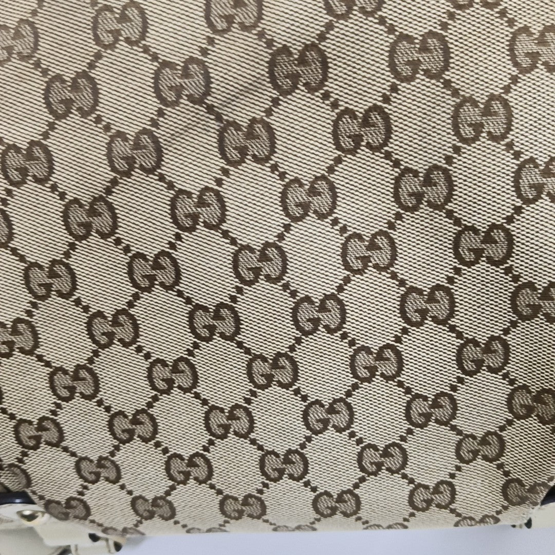 GUCCI Sukey Brown Canvas Monogram Handbag Single Shoulder Bag Golden hardware-(SKU)-953204844