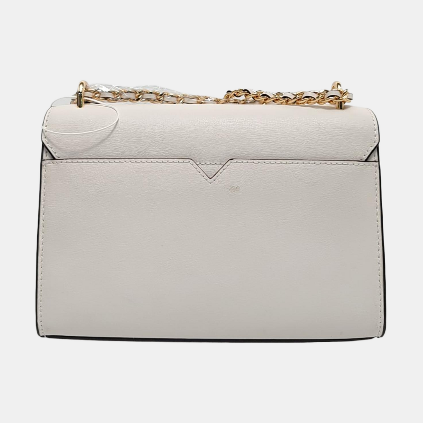 MICHAEL KORS Whitney Large size White Cowhide Single Shoulder Bag Crossbody Handbag Golden hardware-(SKU)-936827324