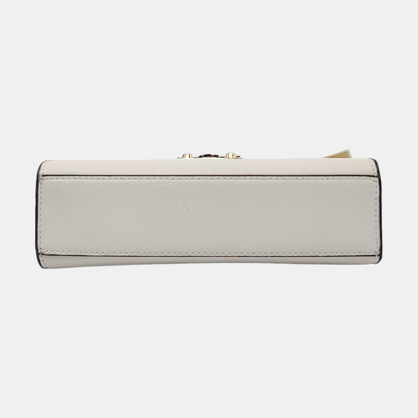 MICHAEL KORS Whitney Large size White Cowhide Single Shoulder Bag Crossbody Handbag Golden hardware-(SKU)-936827324