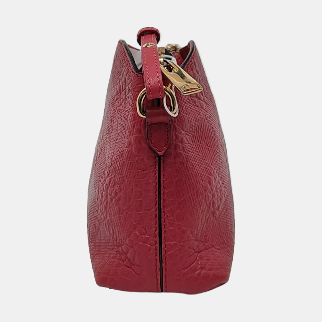 BURBERRY Mildenhall Fuchsia Pink Leather Crossbody Shoulder Bag Golden hardware Removable shoulder strap-(SKU)-953552292