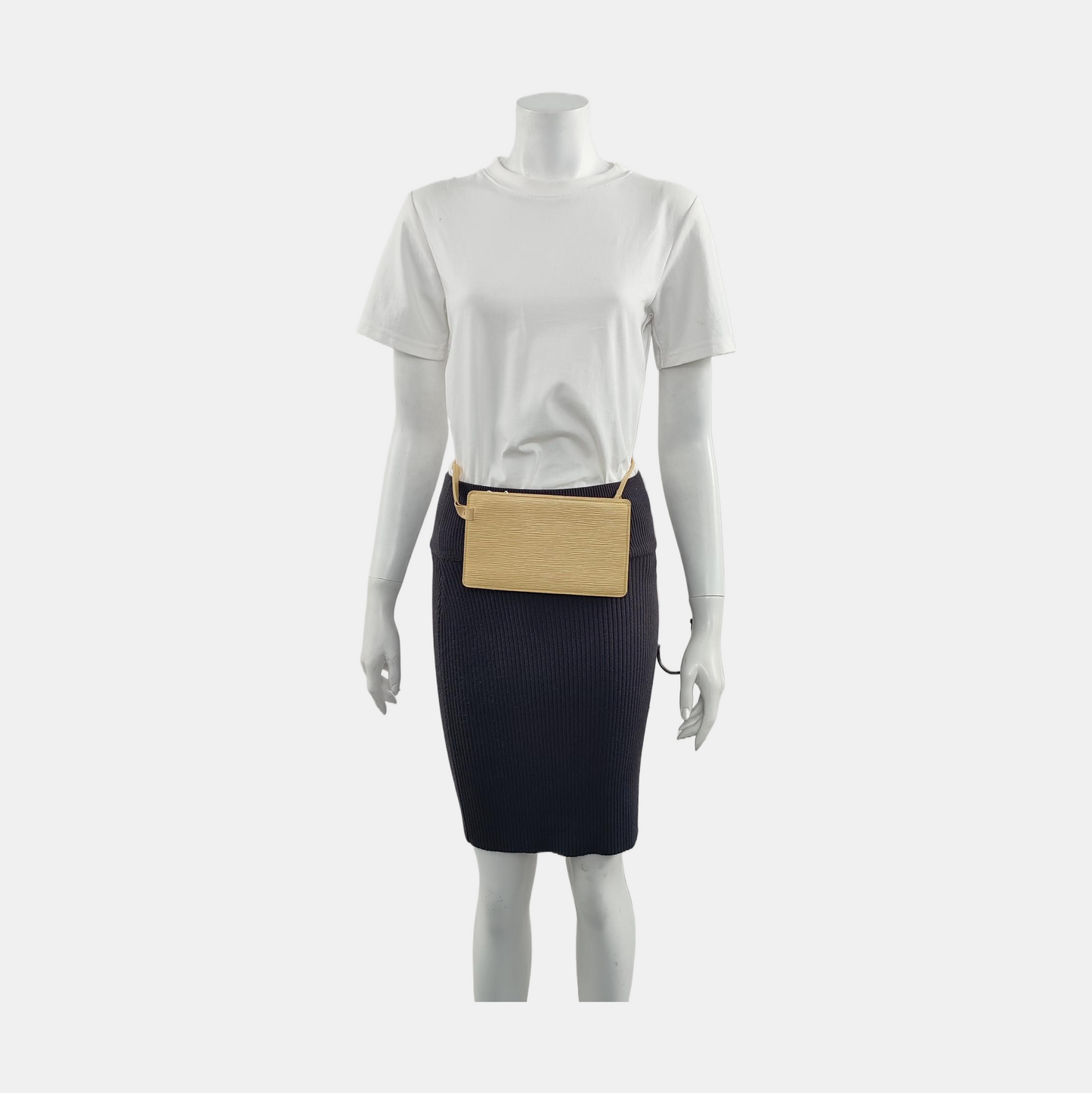 LOUIS VUITTON 黄色EPI牛皮水波纹腰包腰包/胸包 Golden hardware Vintage model-(SKU)-953082998
