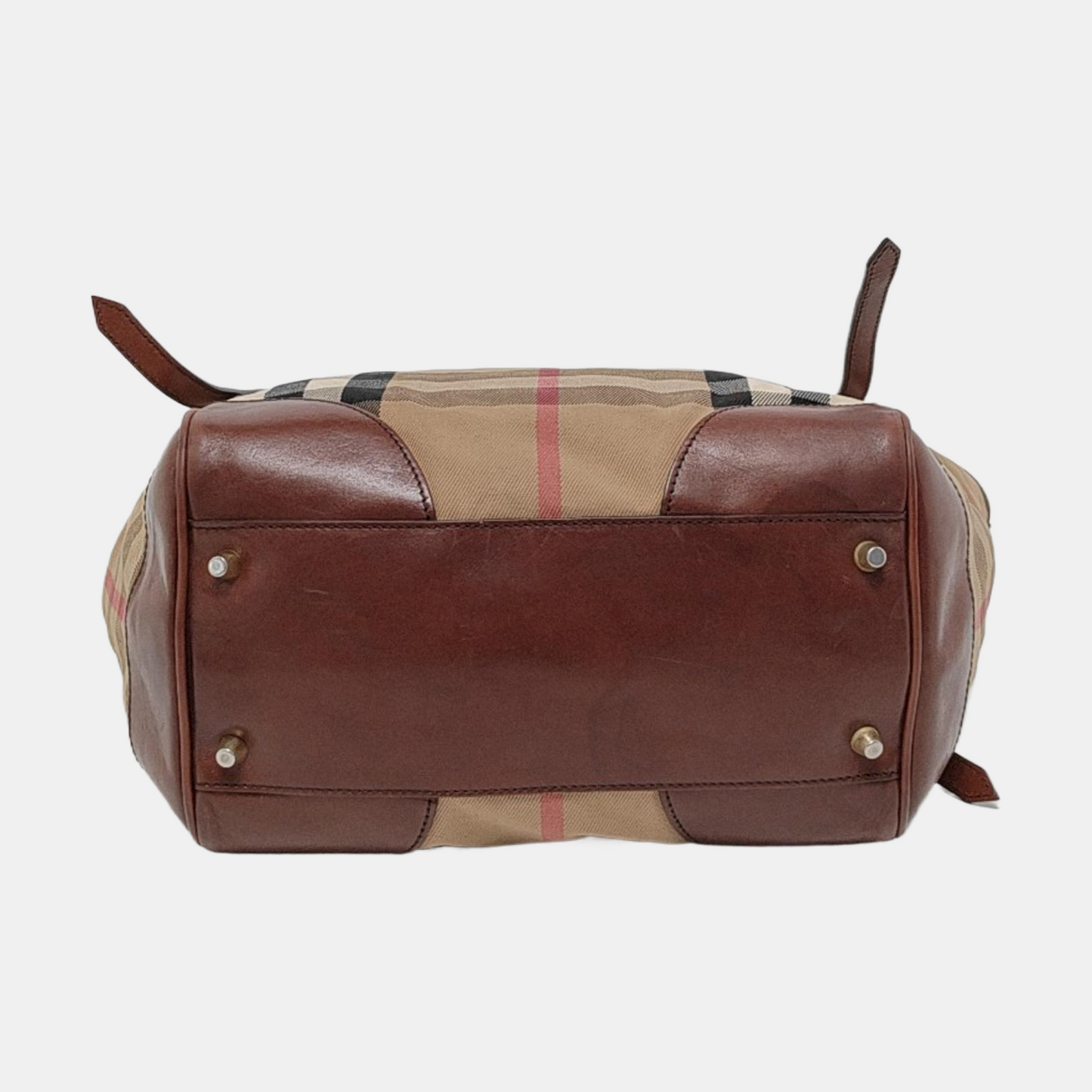 BURBERRY Tote bag Brown Canvas Single Shoulder Bag Handbag Golden hardware-(SKU)-953408955