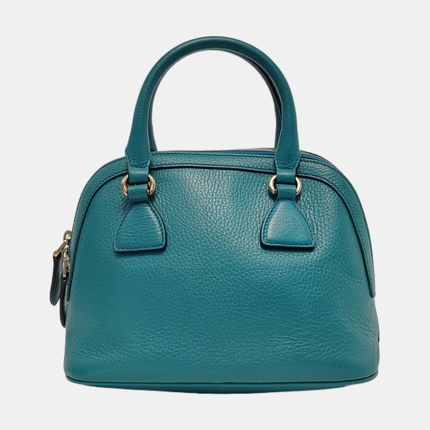 GUCCI DOME Blue Calf Leather Shoulder Bag Tote Golden hardware Removable shoulder strap-(SKU)-953375478